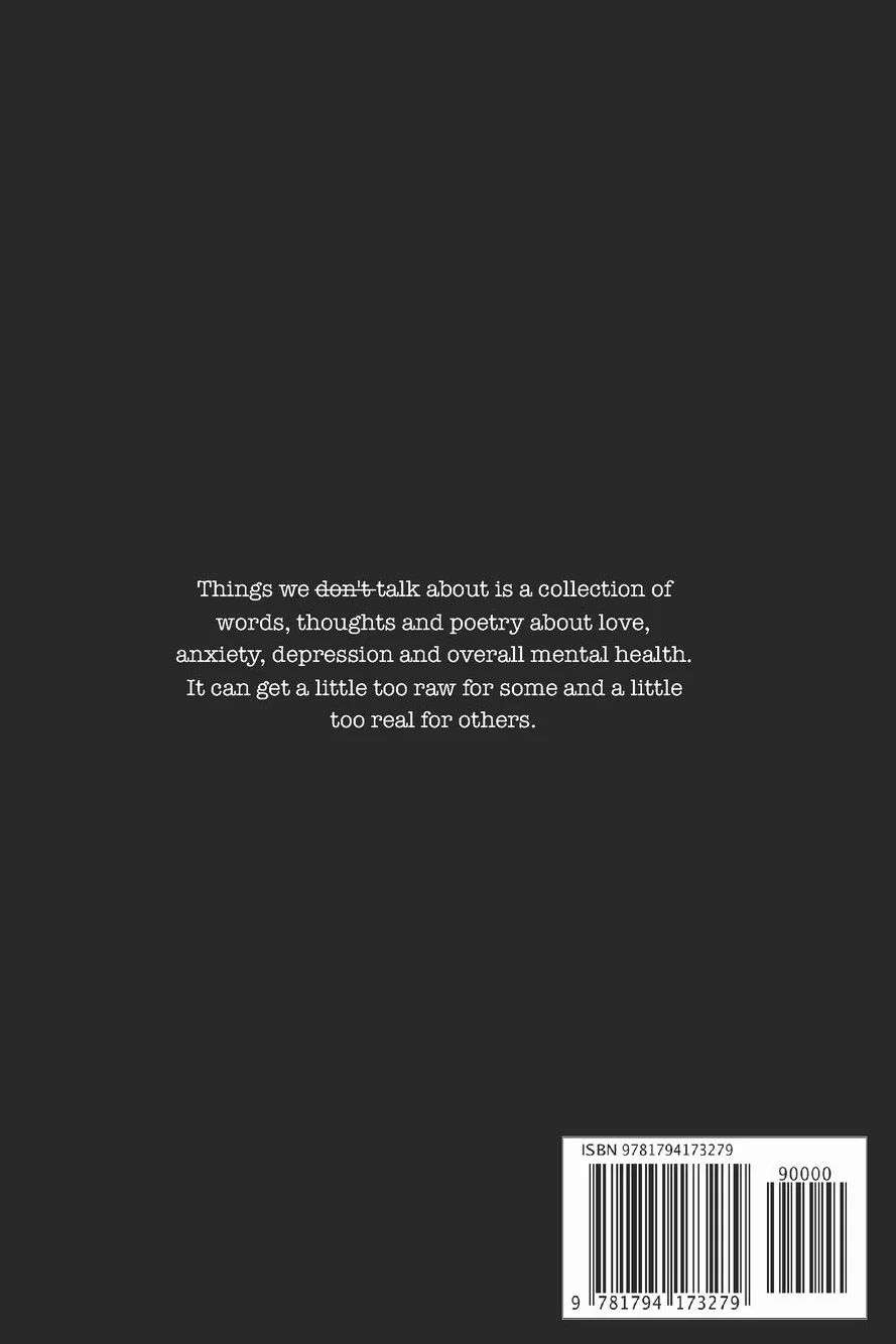THINGS WE DON’T TALK ABOUT