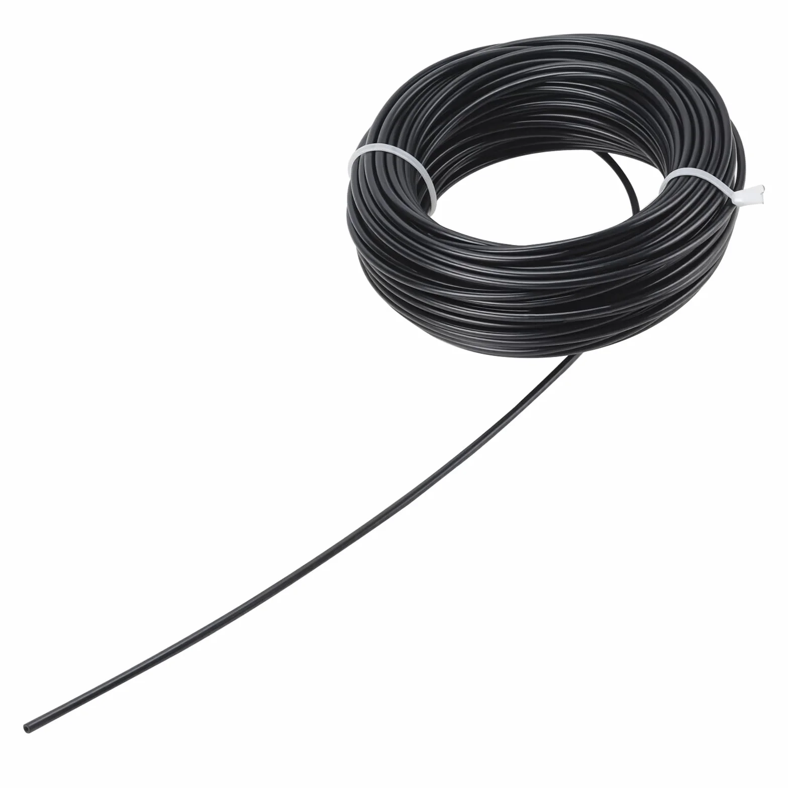 Linka druciana ze stali nierdzewnej 3 mm x 20 m czarna z zaciskami M3 do ogrodzenia