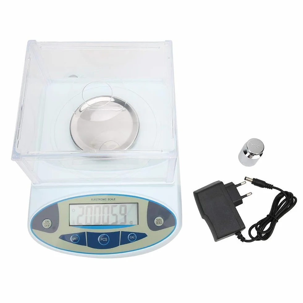 Waga laboratoryjna cyfrowa 500 x 0,001 g 1 mg jubilerska 1200 g UE