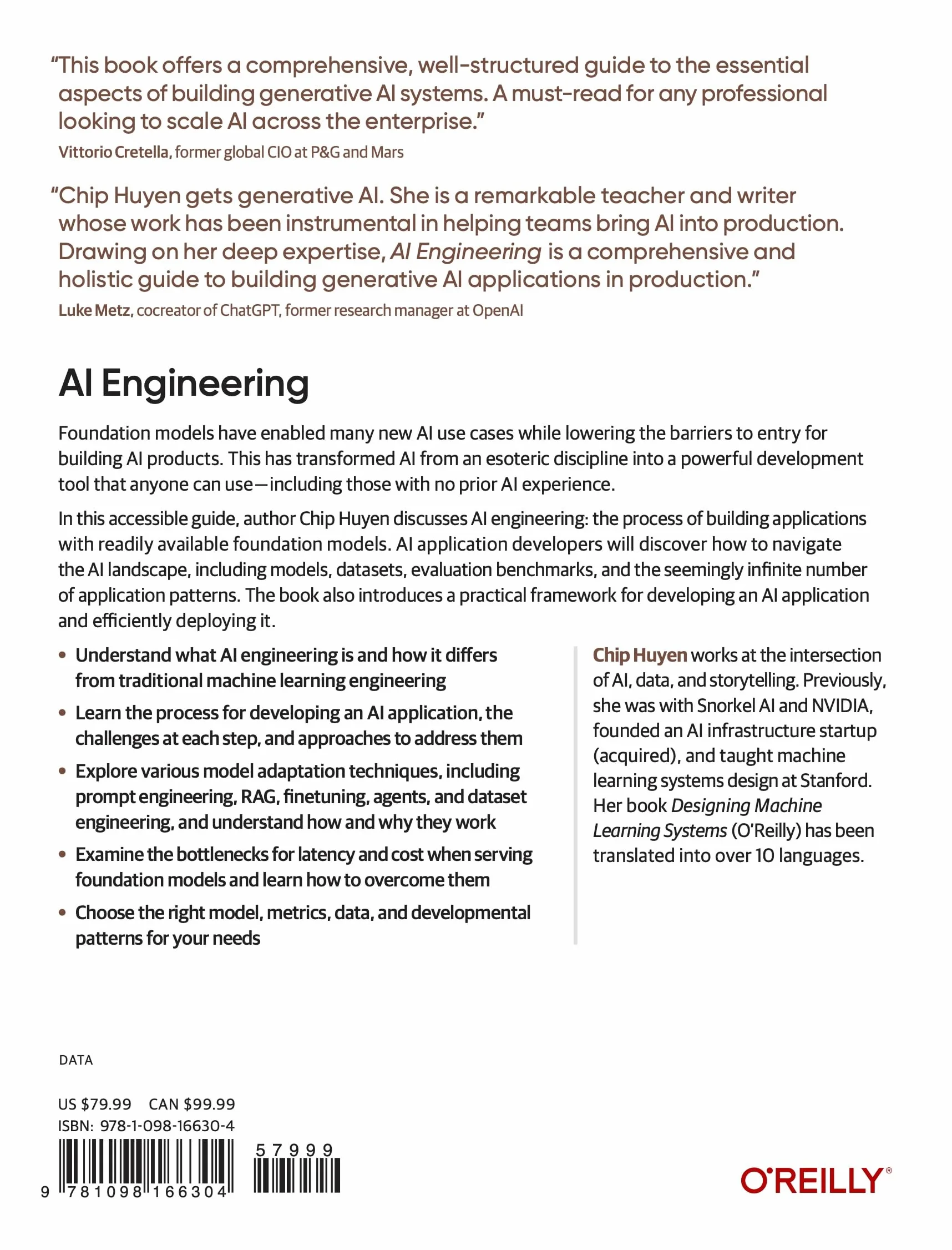 AI Engineering: Building Applications with Foundation Models