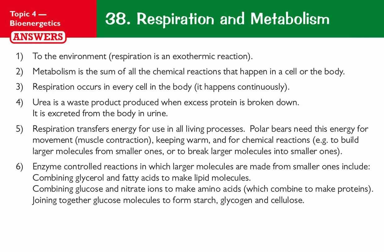 GCSE Biology AQA Revision Question Cards - Q&A cards for quick practice