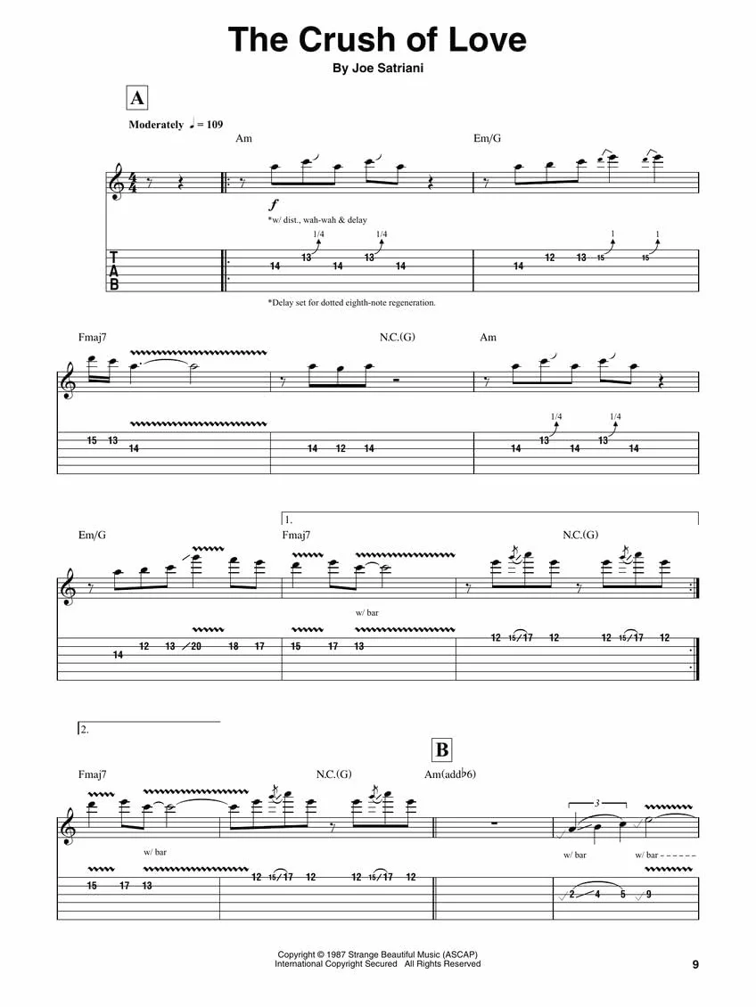 Joe Satriani Guitar Play-Along Vol. 185 - Book/Online Audio
