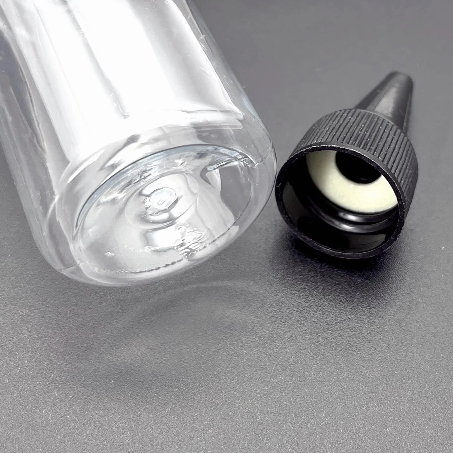 JZK 8 x squeezable plastikowe butelki Dropper Bottles 100 ml + 8 x wodoodporne etykiety do projektów związanych z sztuką płynów i e-płynów