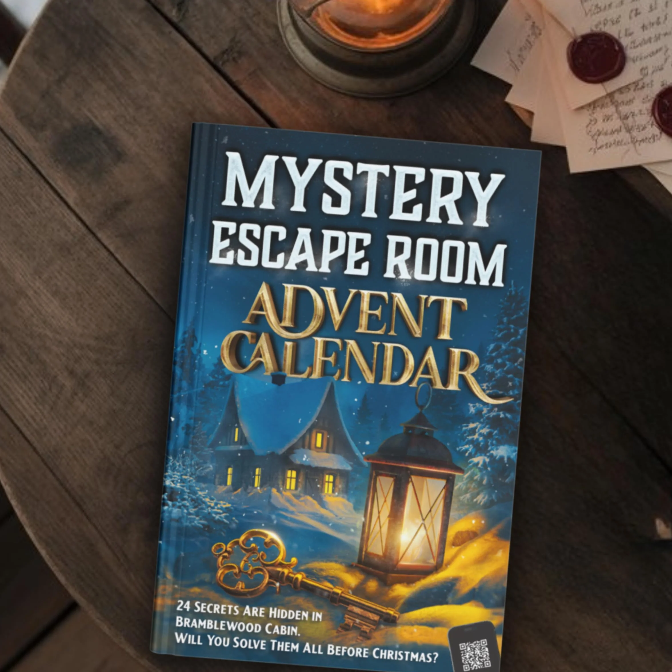 Mystery Escape Room Advent Calendar for Adults Bramblewood Cabin 24 Secrets