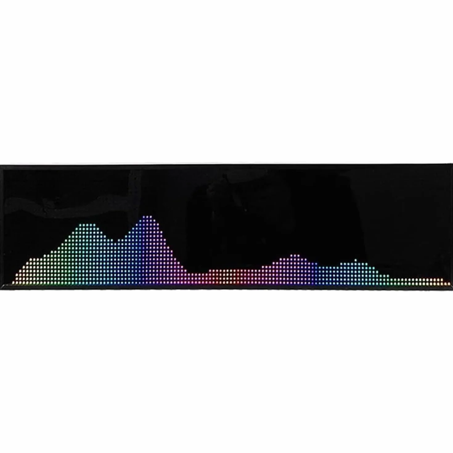 Analizator spektrum rytmu muzyki, wskaźnik poziomu dźwięku RGB, 5 trybów wyświetlania zegara, wejście audio 3,5 mm, sterowanie dźwiękiem / sterowanie linią, 36 stylów i 16 kolorów, do studia