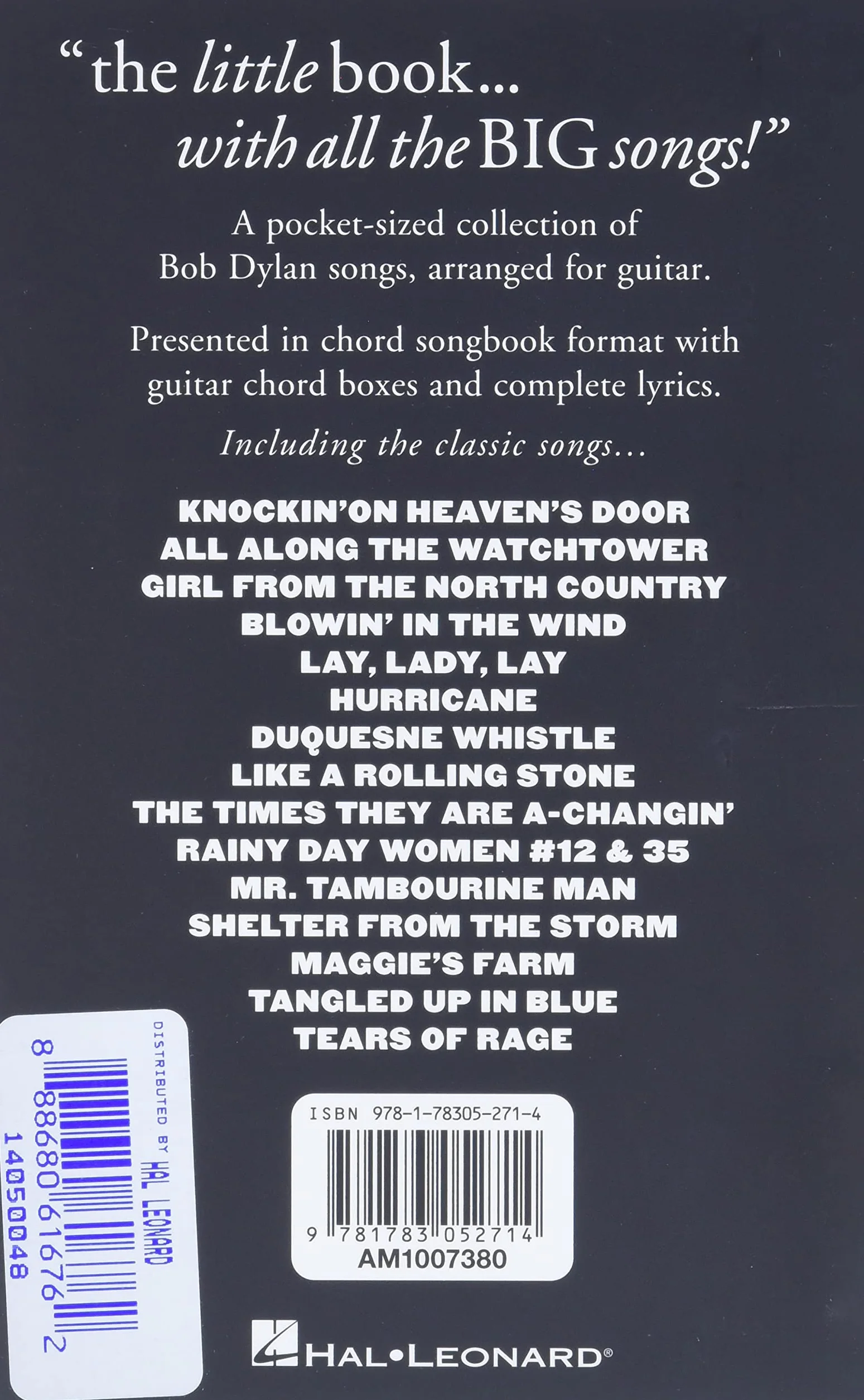 Bob Dylan - The Little Black Songbook: Revised & Expanded Edition