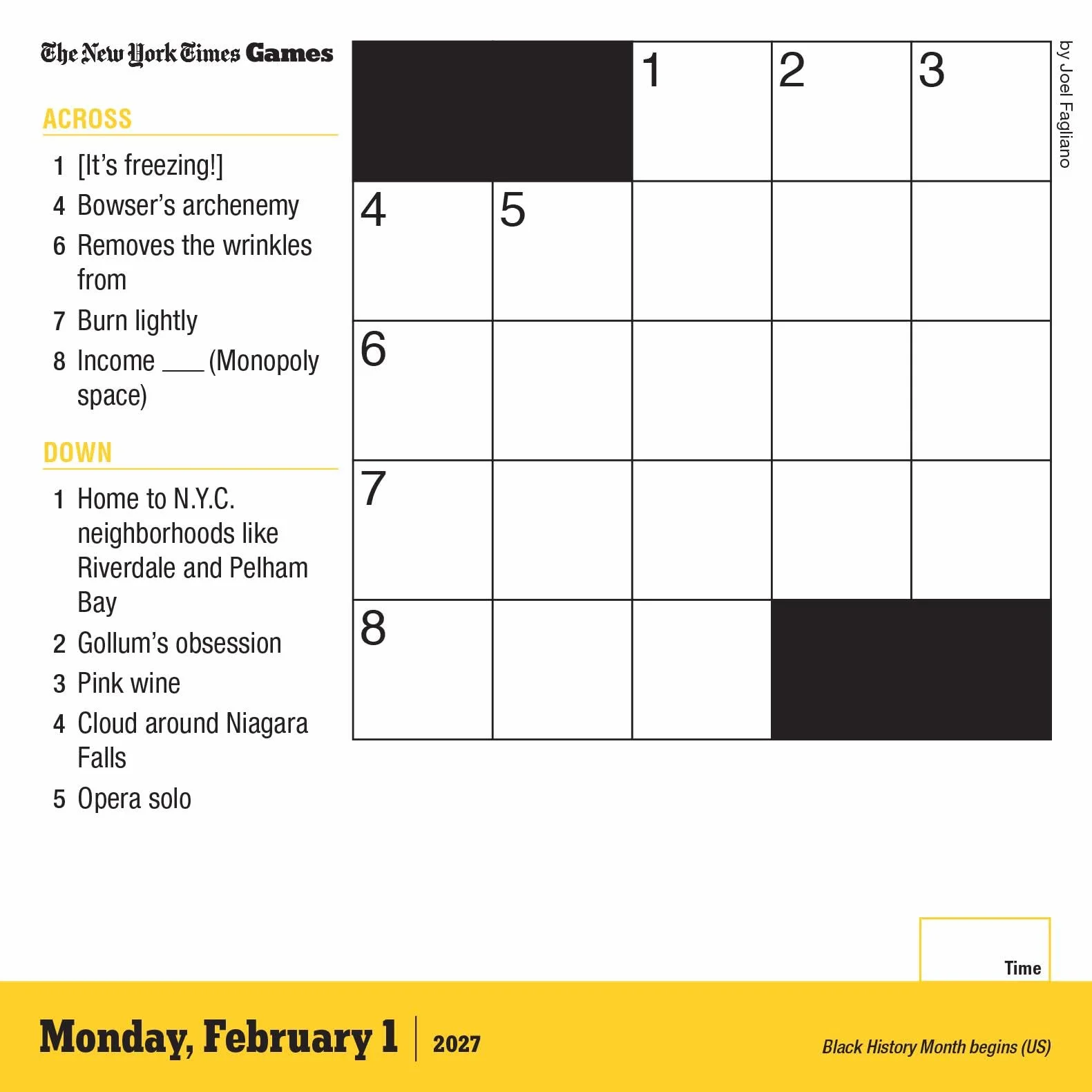 The New York Times Mini Crossword Page-A-Day Calendar 2027
