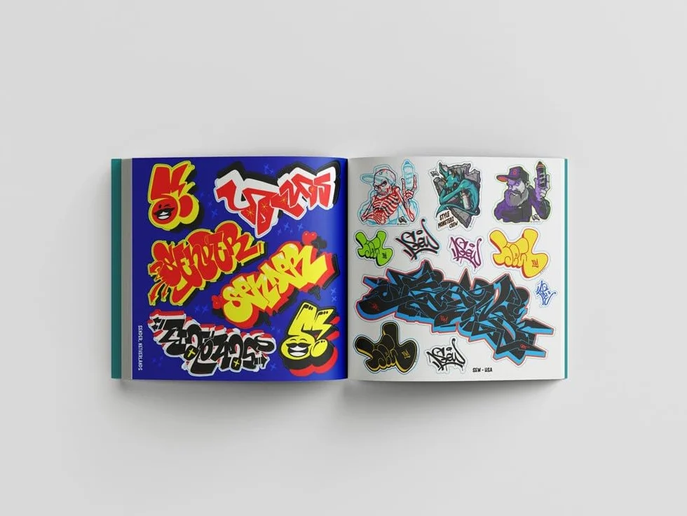 The Graffiti Sticker Book /anglais: 300+ Stickers from 50+ Artists