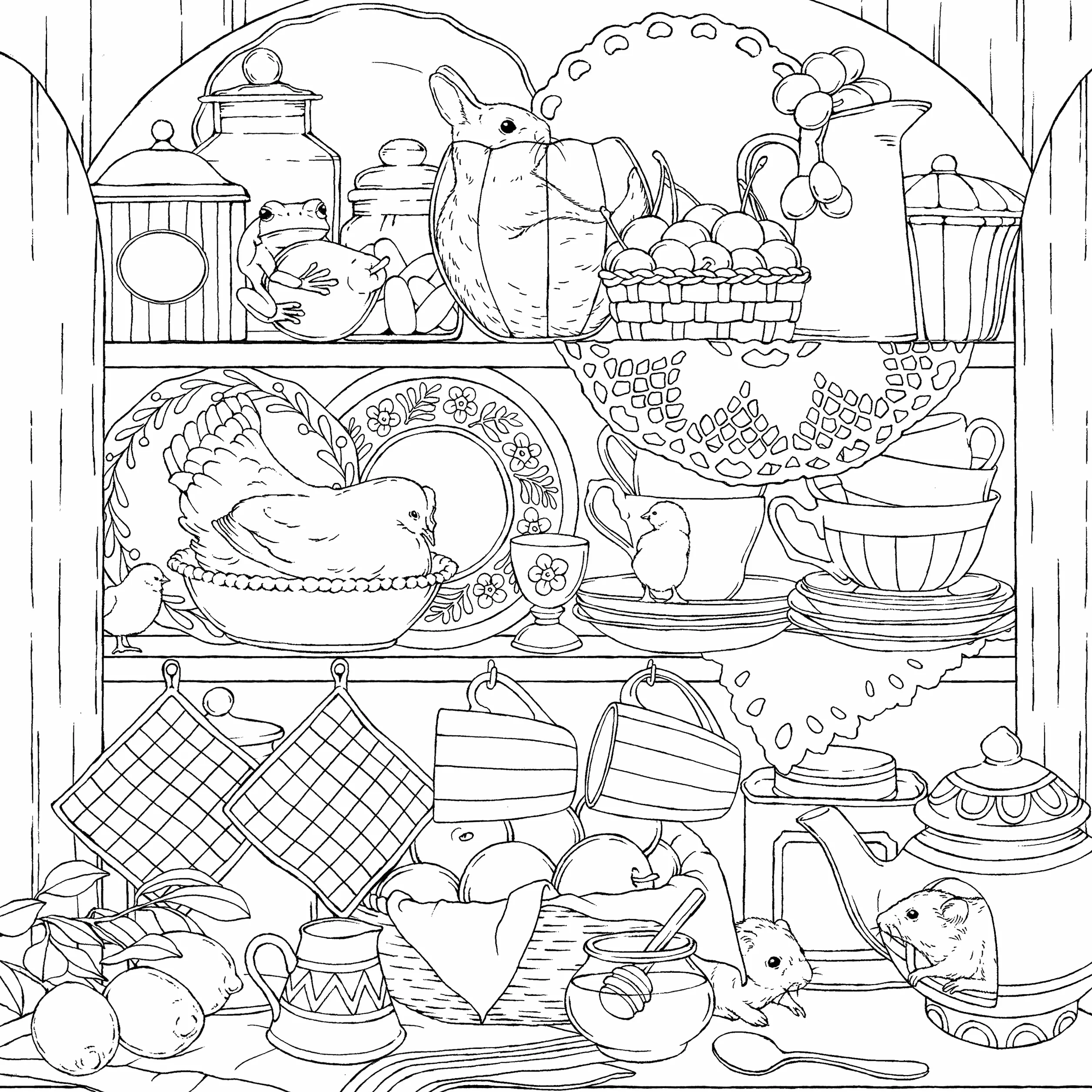 Symphony of Cute Animals: A Curious Coloring Book Adventure