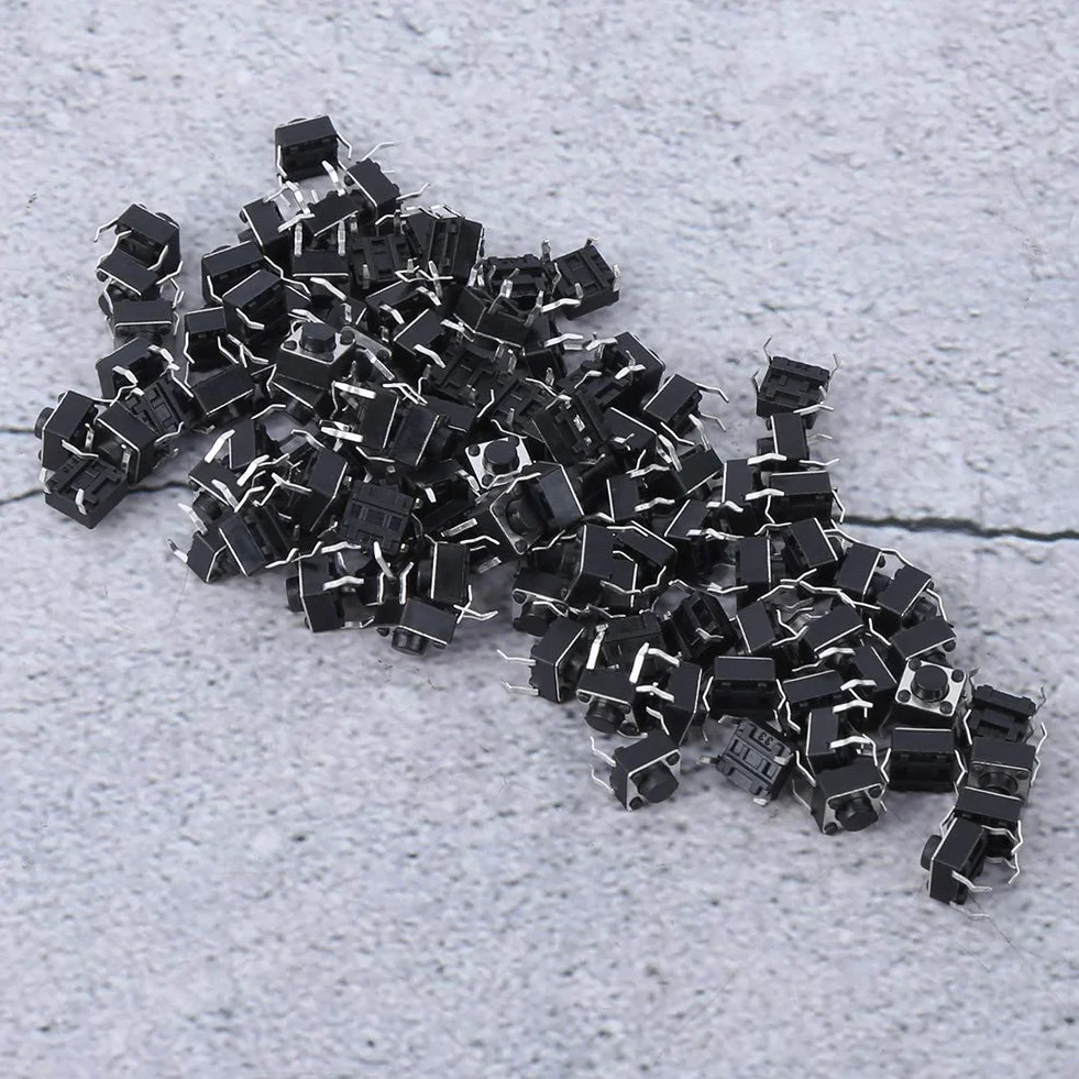 Przełącznik taktowy mini mikroprzełącznik przyciskowy chwilowy 6x6x4,3mm do płytek drukowanych