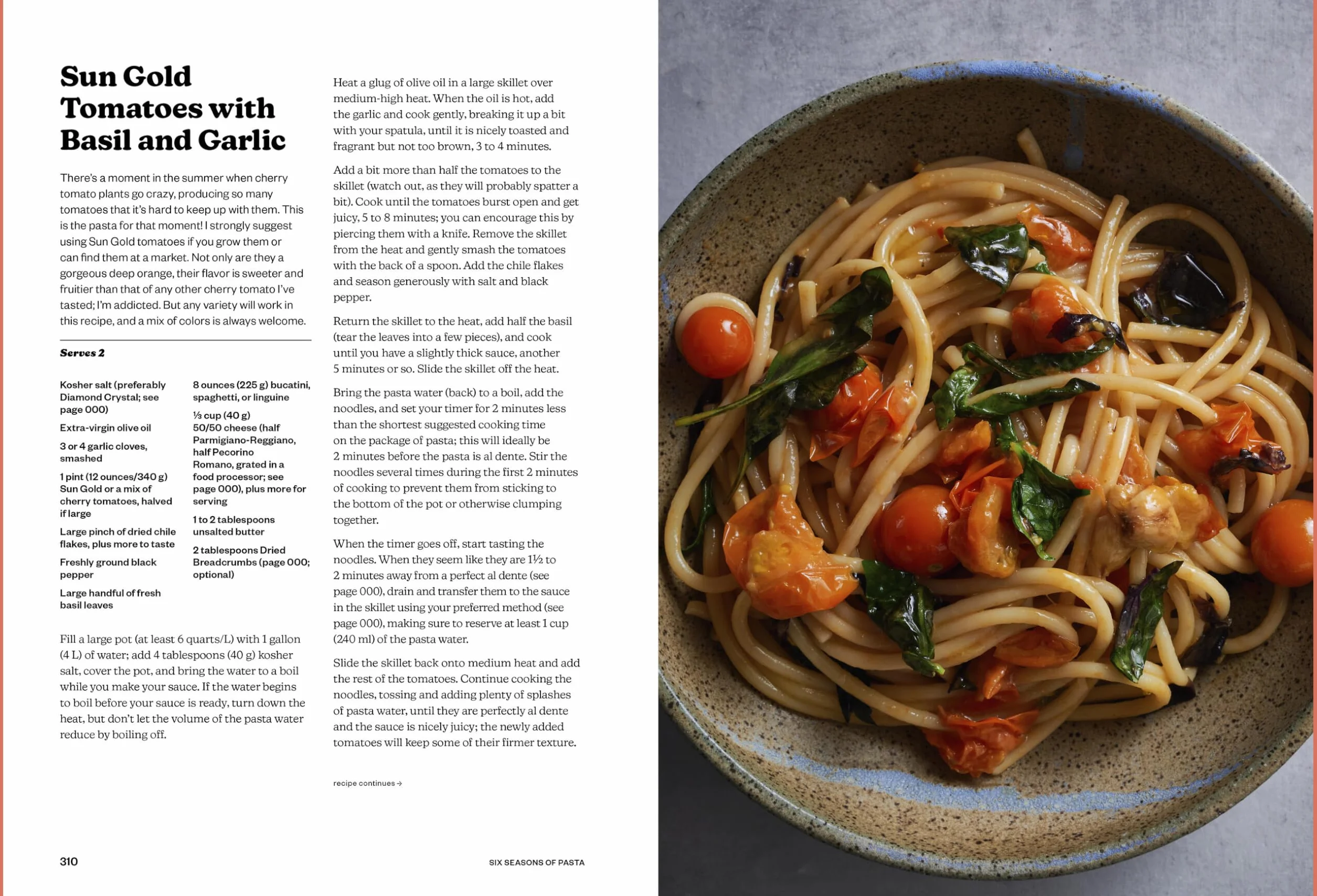 Six Seasons of Pasta: A New Way with Everyone's Favorite Food