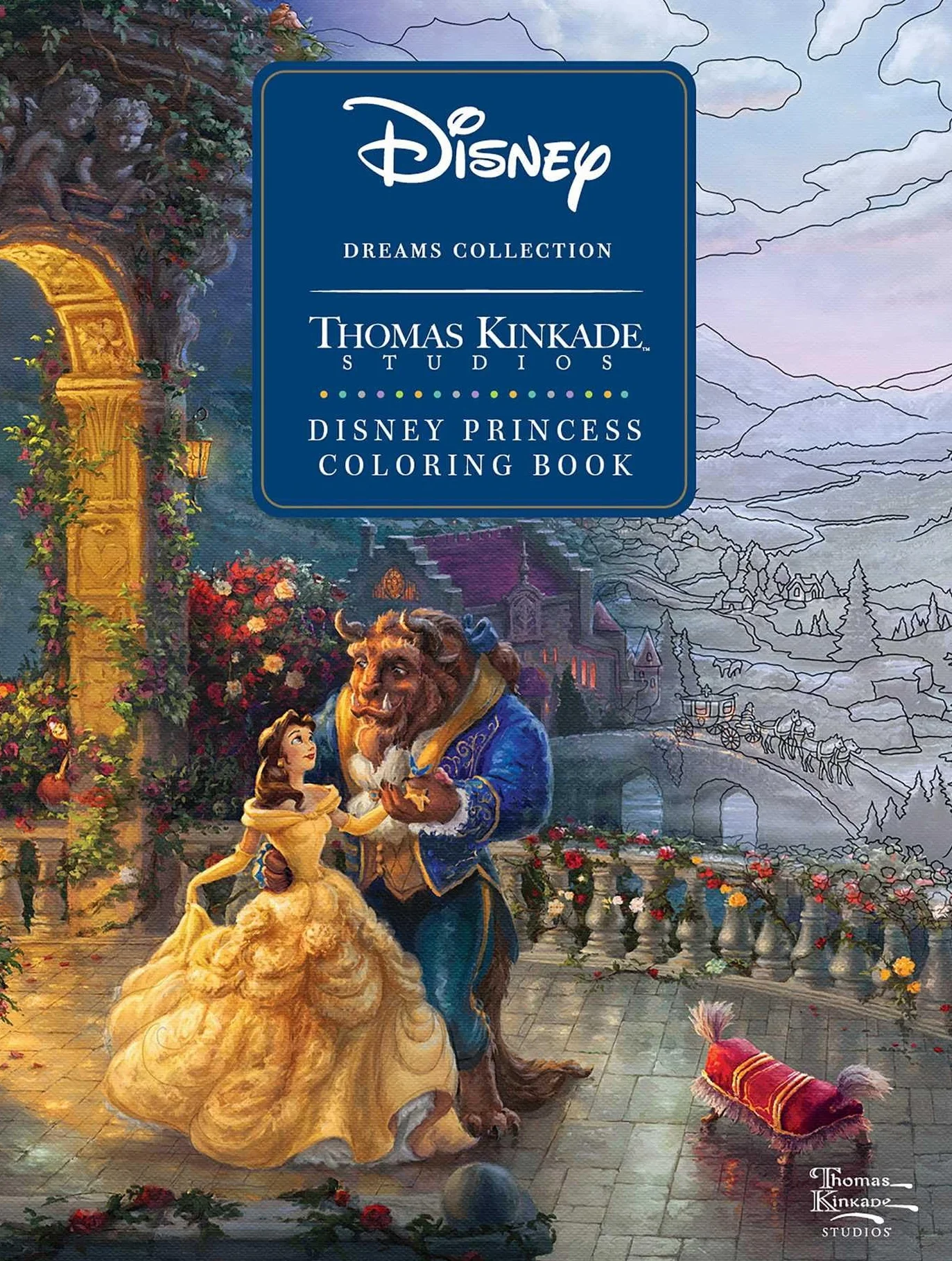 Disney Dreams Collection Thomas Kinkade Studios Disney Princess Coloring Book