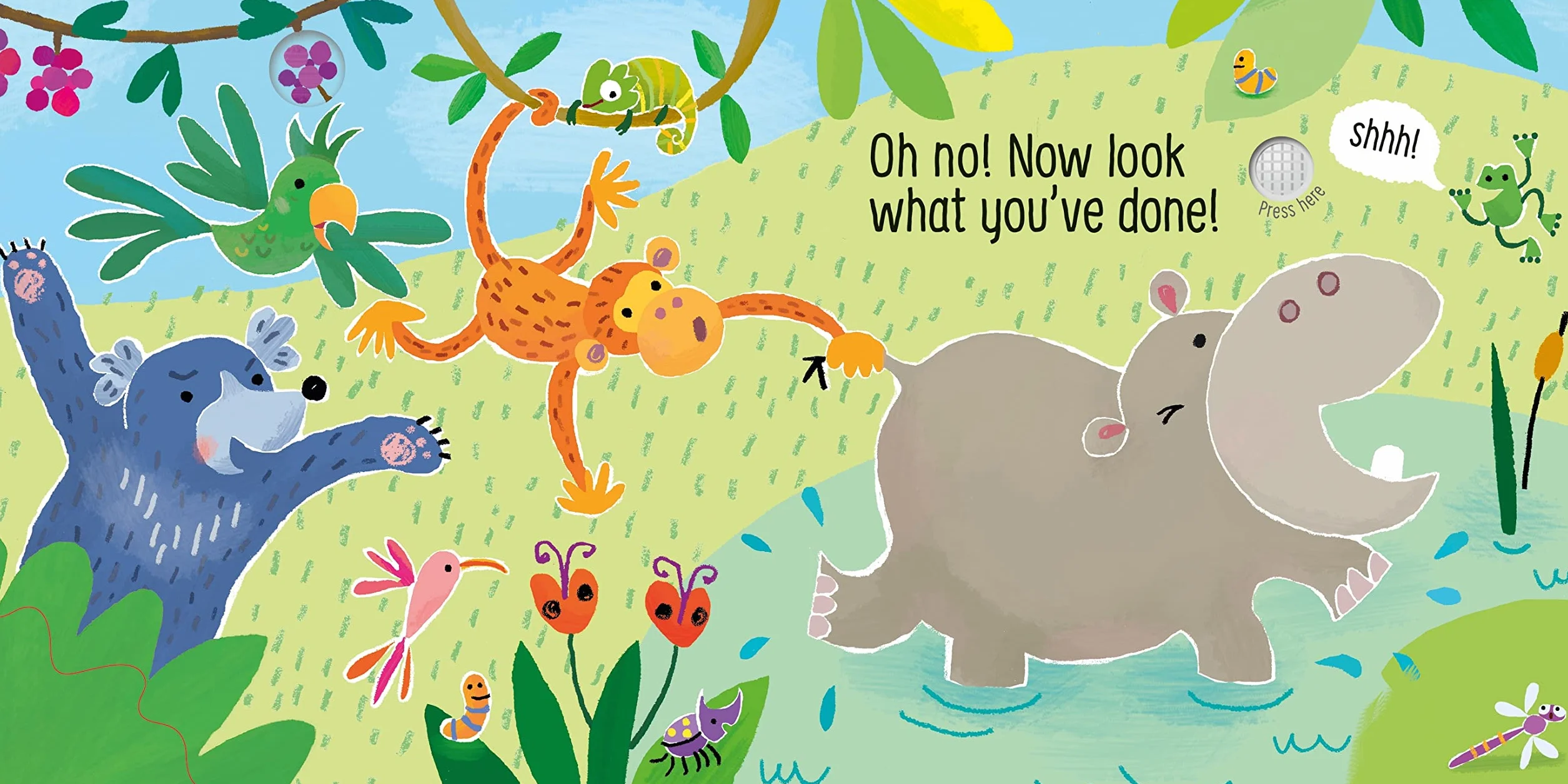 Don't Tickle the Hippo! (Touchy-Feely Sound Books): 1