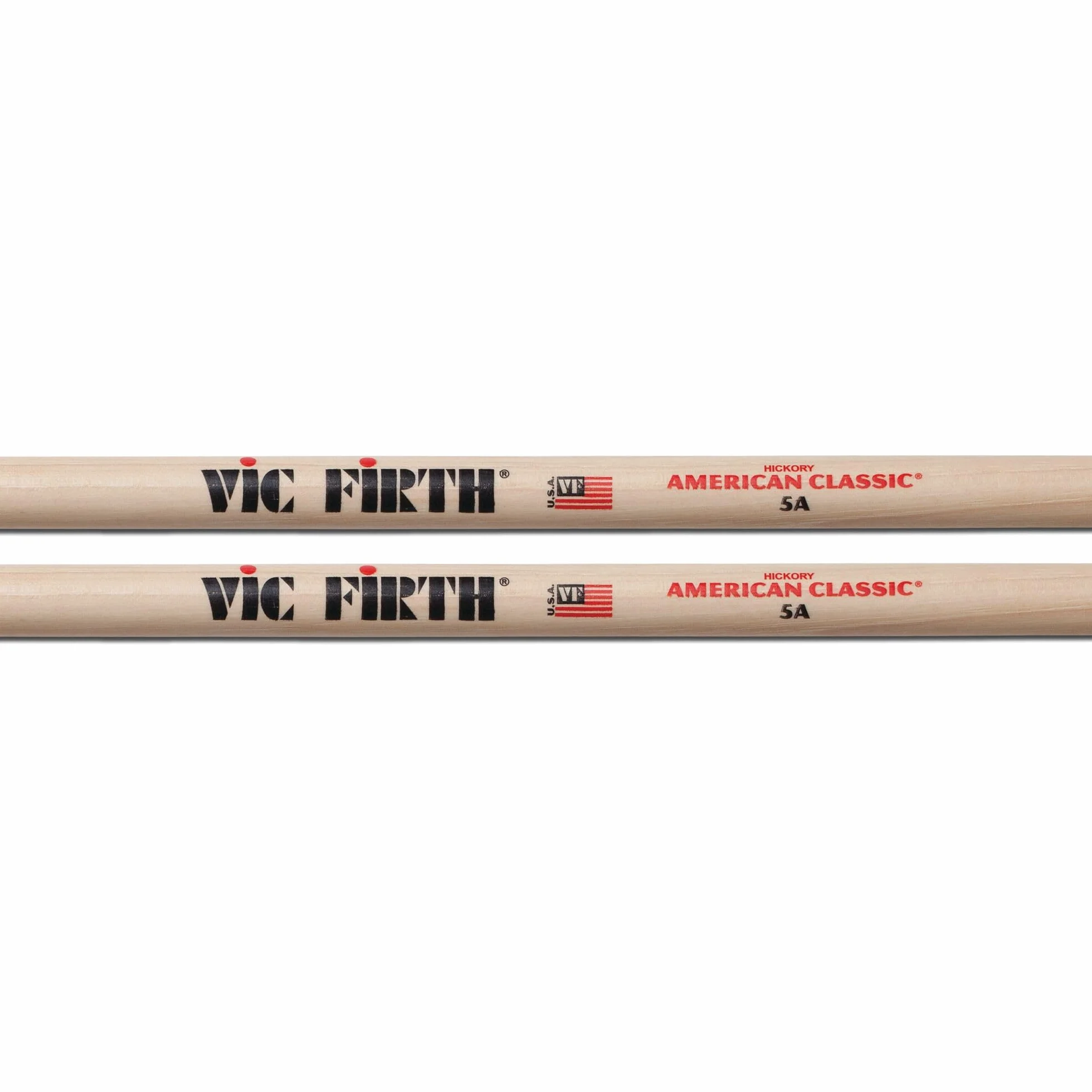 Vic Firth 5A American Classic Drewniane Pałki Perkusyjne, Jasnobrązowy, 5A Clear / 2 sztuki