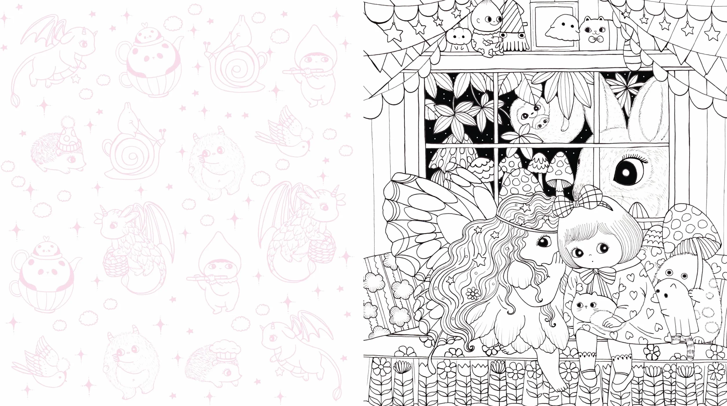 Lulu's House of Wonder Coloring Book: Step Inside & Color Fantastical Creatures & Cozy Scenes