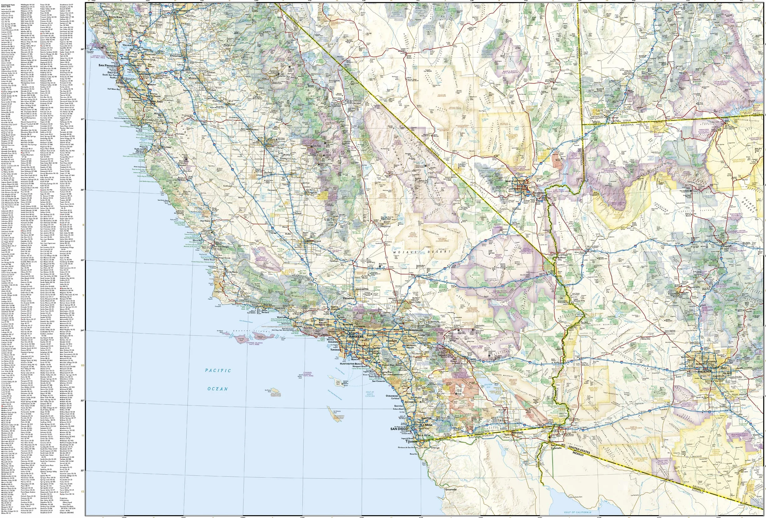United States, California and Nevada Map: Adventure Maps: 3119