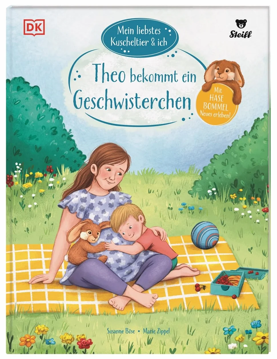 Mein liebstes Kuscheltier & ich. Theo bekommt ein Geschwisterchen: Mit Hase Bommel werde ich groß! Mutmach-Geschichten für Kindergartenkinder in Kooperation mit Steiff. Für Kinder ab 3 Jahren