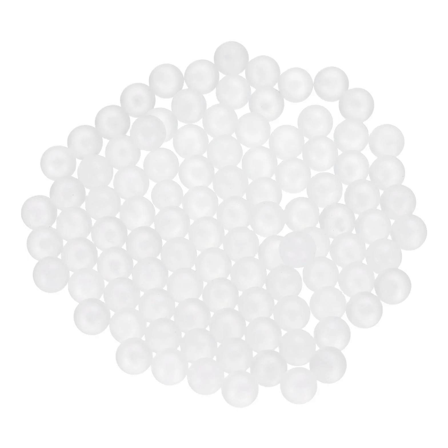 Plastikowe kulki łożyskowe PP 4,5 mm G2 matowa powierzchnia biały 100 szt.