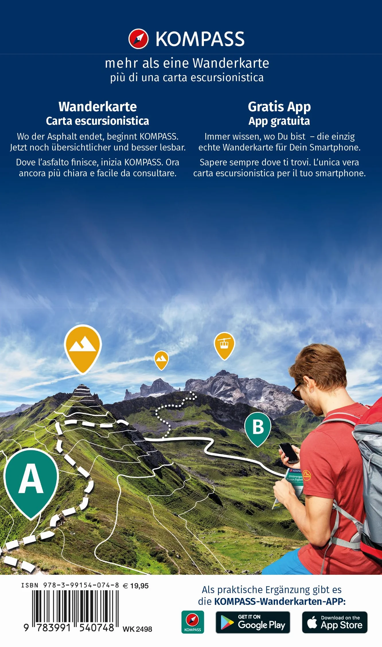 KOMPASS Wanderkarten-Set 2498 Sardinien Mitte / Sardegna Centrale (4 Karten) 1:50.000: inklusive Karte zur offline Verwendung in der KOMPASS-App. Fahrradfahren.