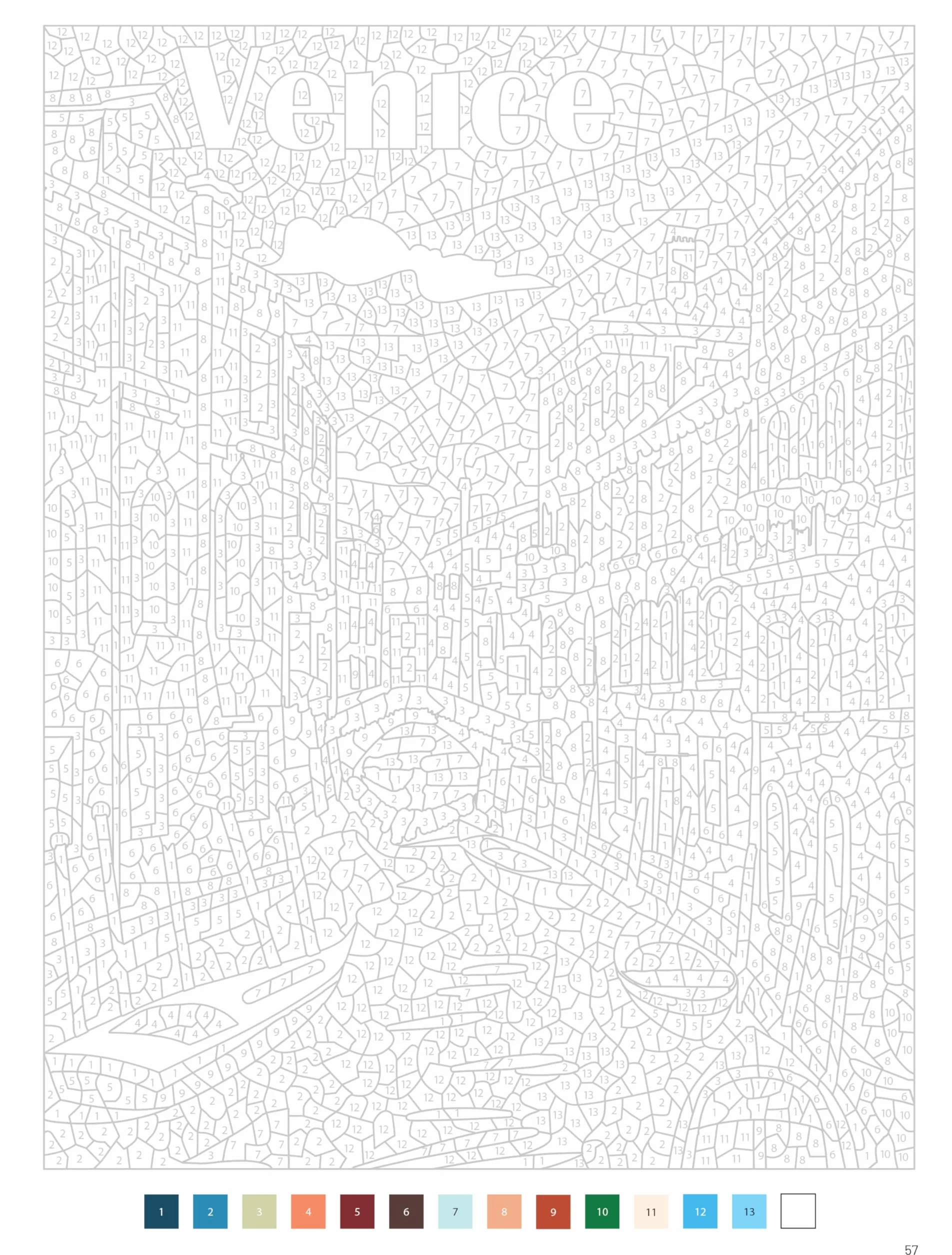 Tour d'Europe - 40 coloriages mystère
