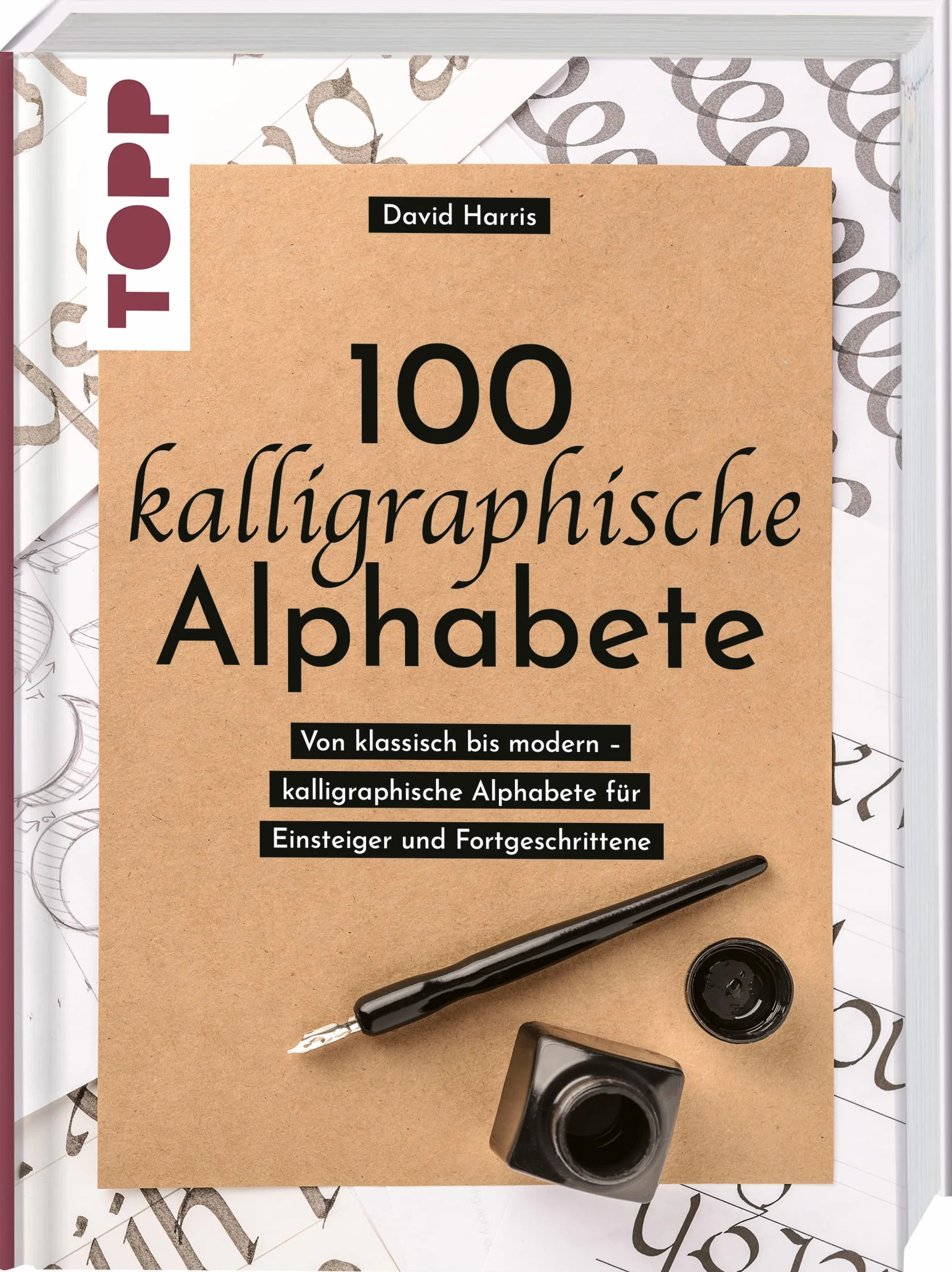 100 kalligraphische Alphabete: Von klassisch bis modern - kalligraphische Alphabete für Einsteiger und Fortgeschrittene