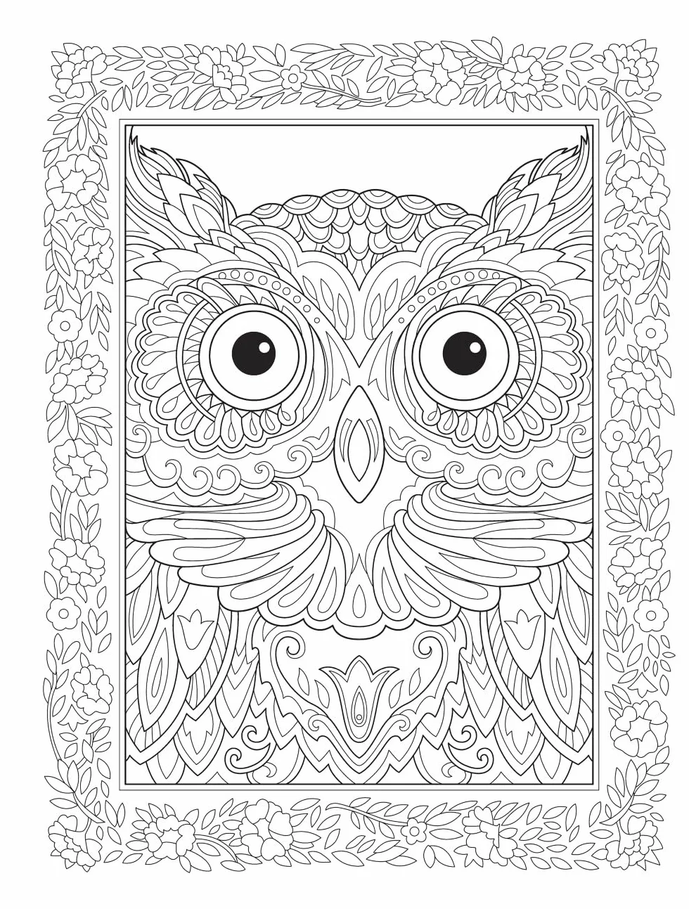 Creative Haven Birds and Blossoms Coloring Book