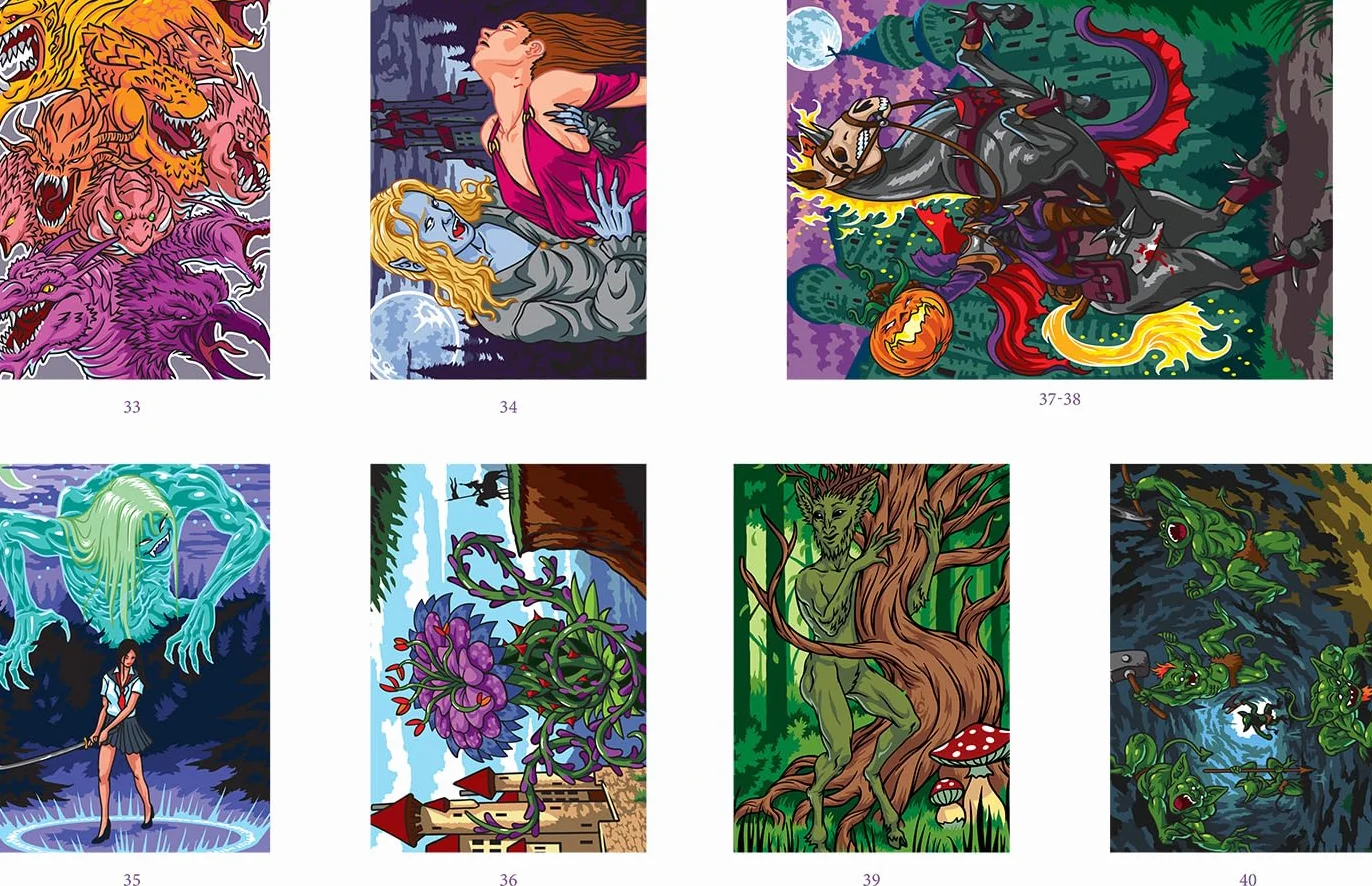 Coloriages mystères - Mondes fantastiques