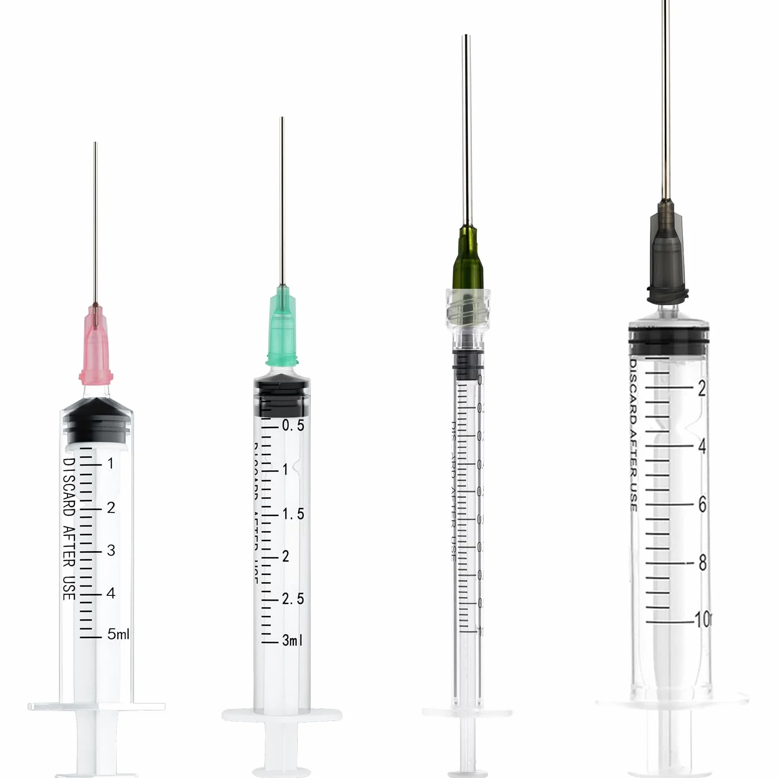 Zestaw strzykawek z tępymi igłami 1-10 ml 14-20 G
