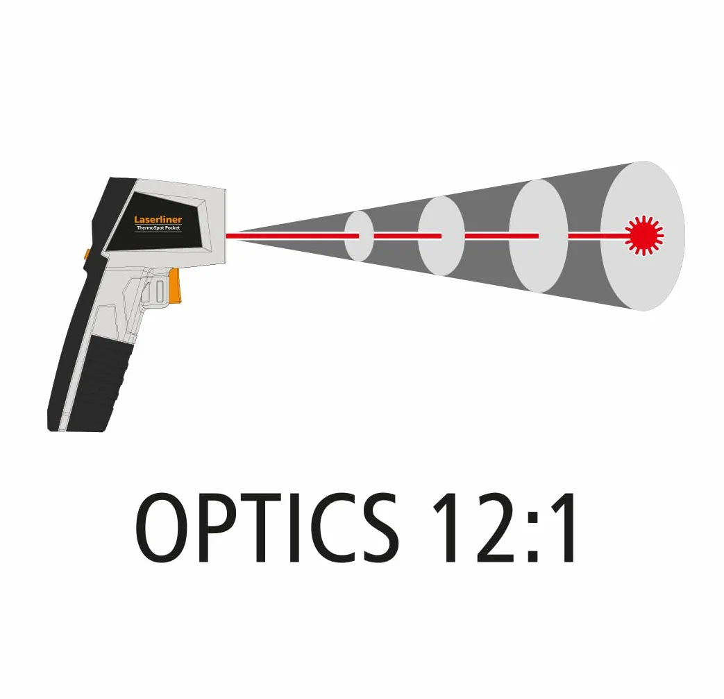 Laserliner 082.040A miernik temperatury na podczerwień ThermoSpot