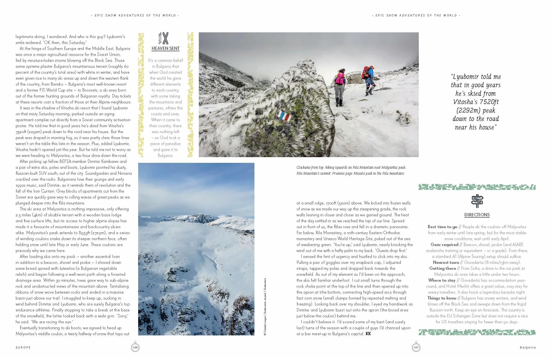 Epic Snow Adventures of the World 1ed - 200 Winter Adventures Across the Globe