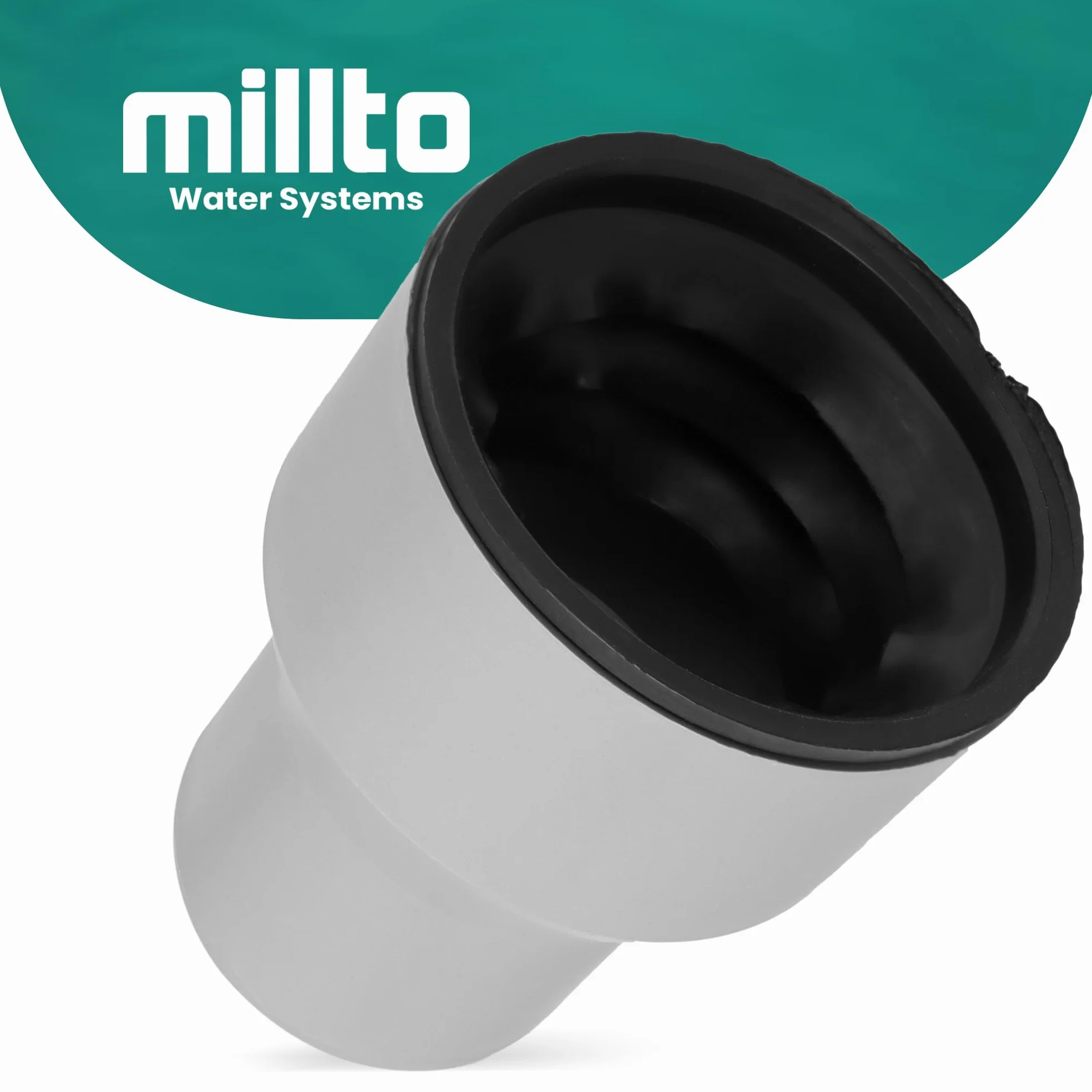 Millto™ Króciec przyłączeniowy WC 75 z gumowymi uszczelkami, rura przyłączeniowa, zestaw przyłączeniowy do rury toaletowej, uszczelka, przyłącze, akcesoria, przyłącze do muszli klozetowej