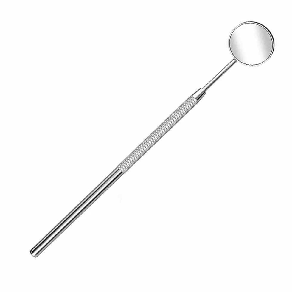 LATRAT Lusterko dentystyczne zapobiegające zaparowaniu, ze stali nierdzewnej, do pielęgnacji jamy ustnej, narzędzie przedłużające, nadaje się również do przedłużania rzęs