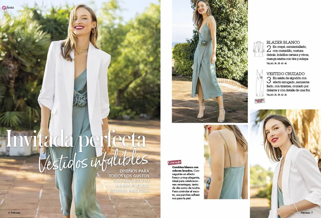 Pack especial vestidos de invitada: 2 revistas de Patrones