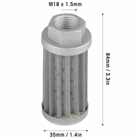 Filtr Ssący Oleju Hydraulicznego Element Filtra Oleju Hydrauliczny Filtr Ssący Hydrauliczny Metalowy Filtr Ssący do Generatora Auto