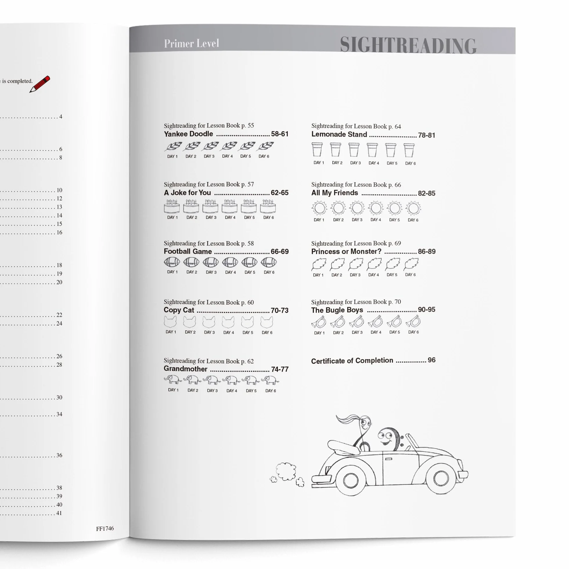Nancy faber : piano adventures primer level - sightreading book