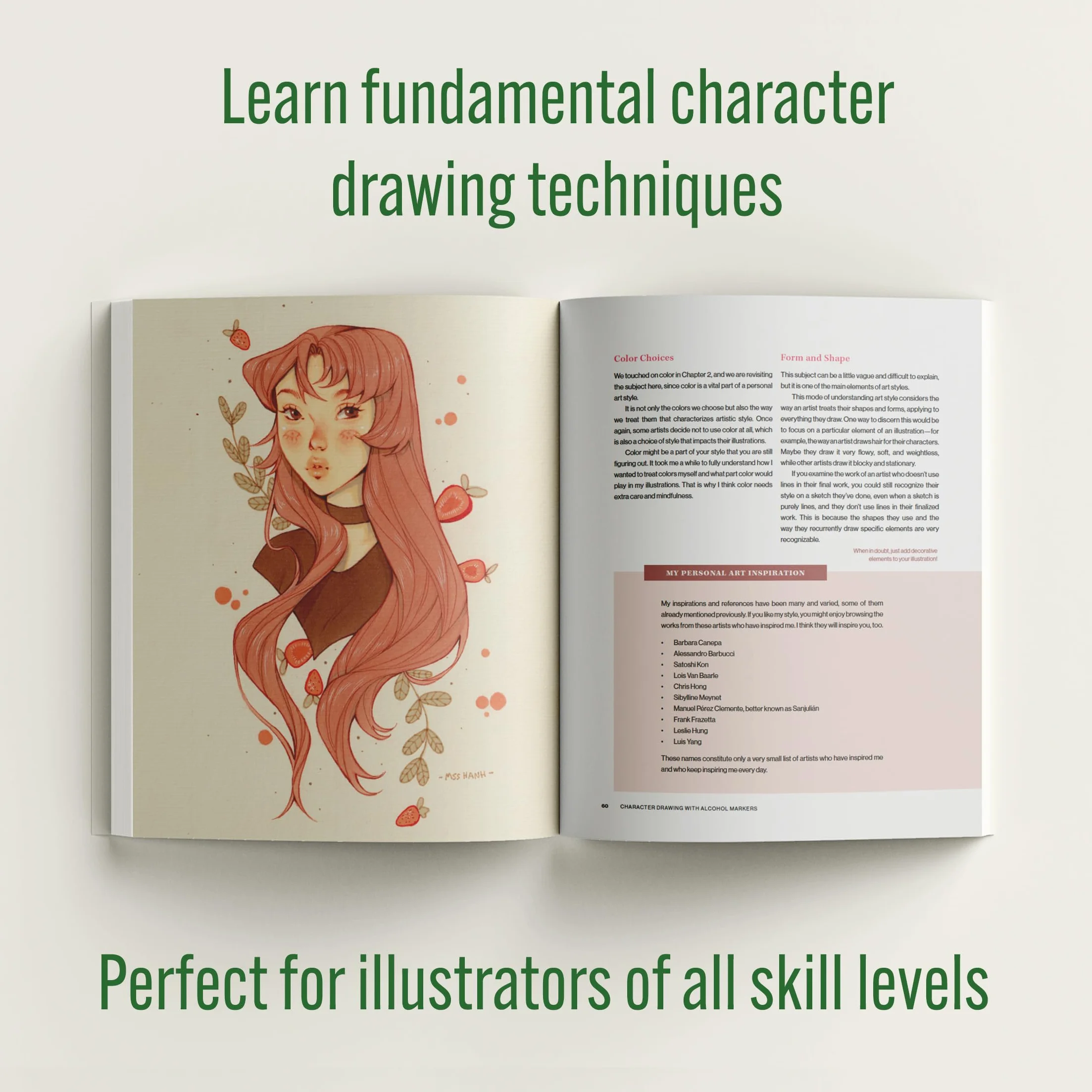 Character Drawing with Alcohol Markers: How to Draw Manga-Inspired Illustrations for Beginners