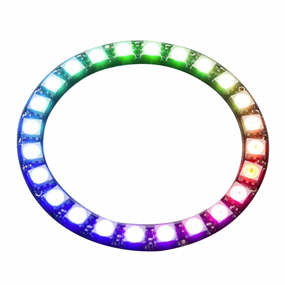WS2812 5050 RGB LED Ring 24-bitowa DC 5V
