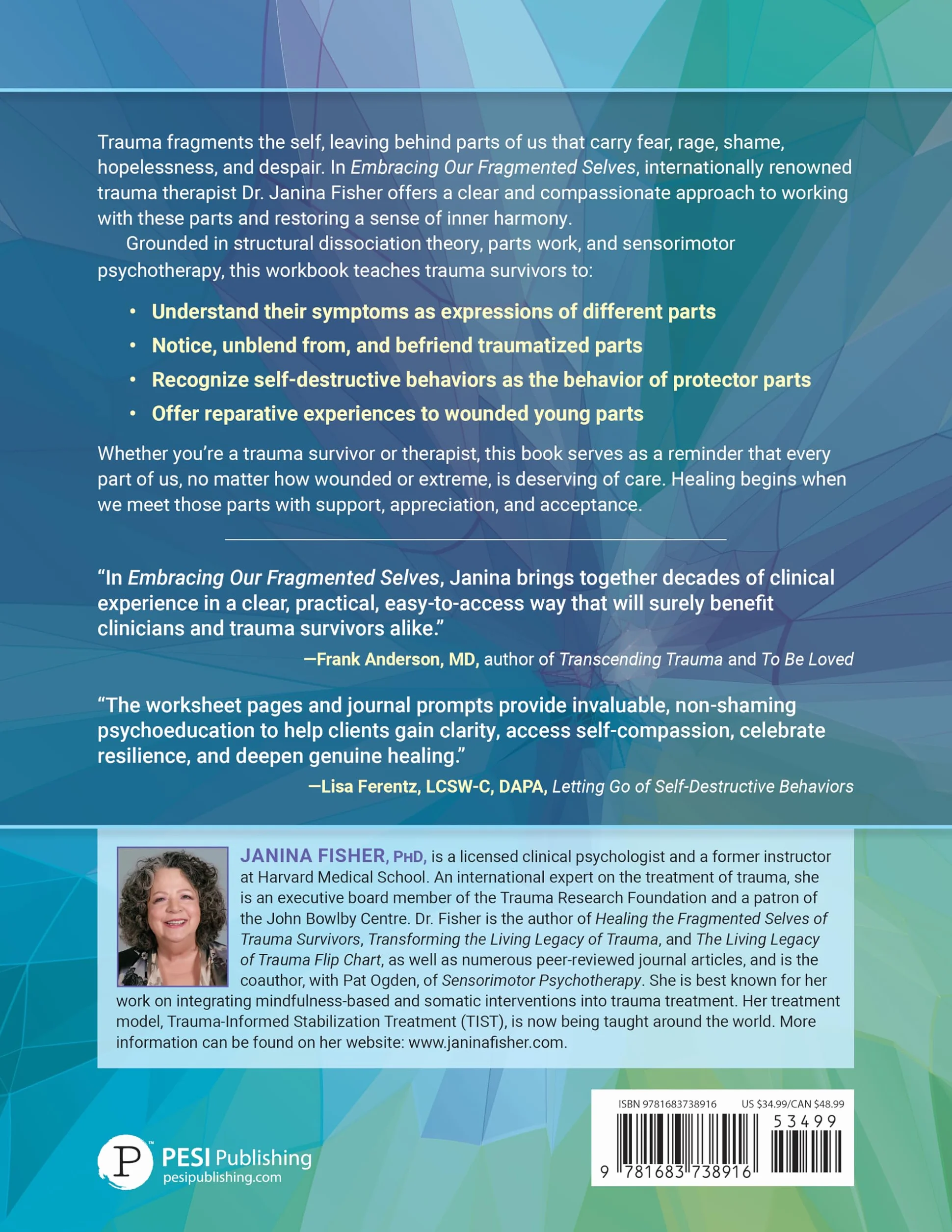 Embracing Our Fragmented Selves: A Workbook for Trauma Survivors and Therapists