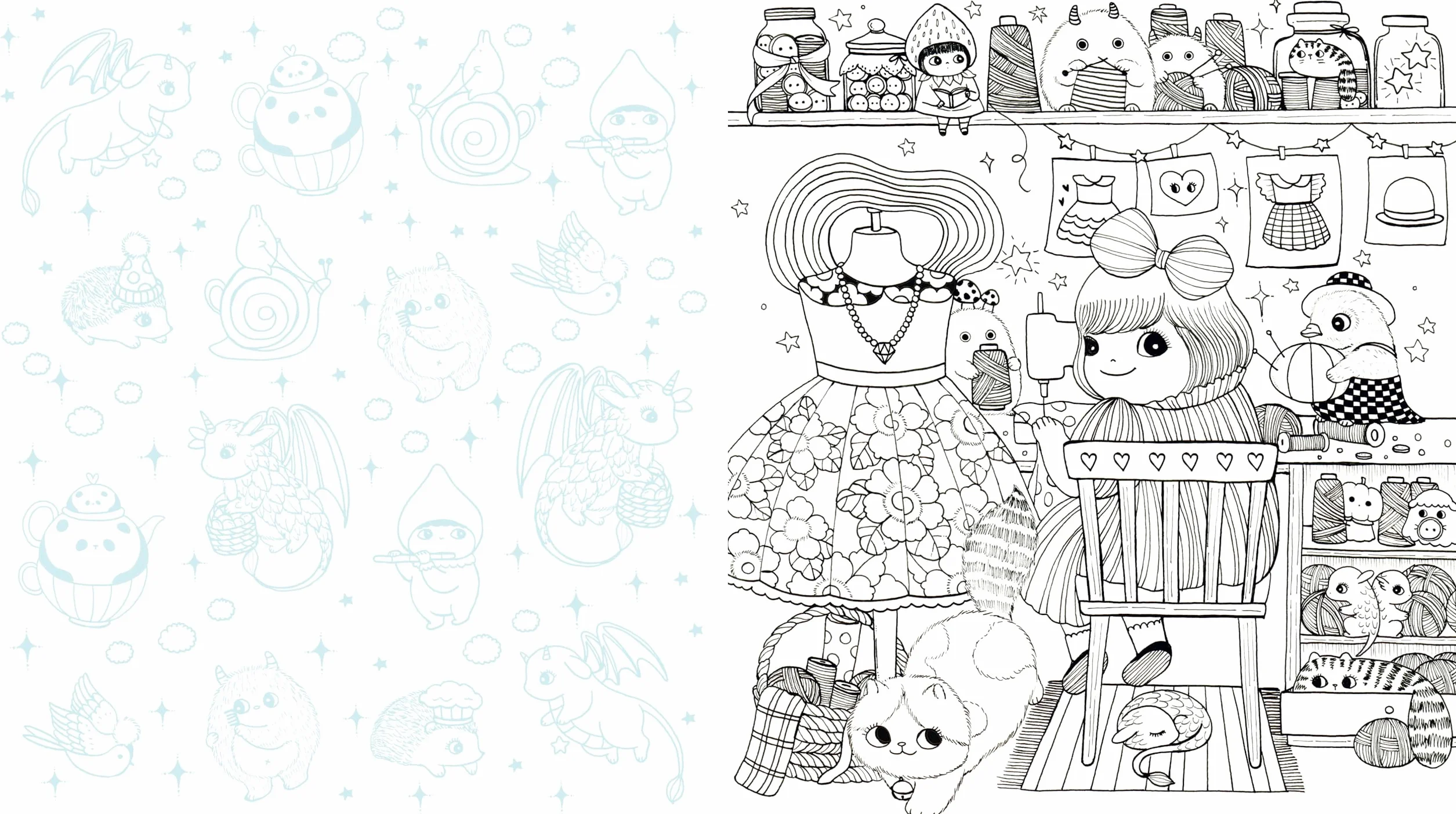 Lulu's House of Wonder Coloring Book: Step Inside & Color Fantastical Creatures & Cozy Scenes