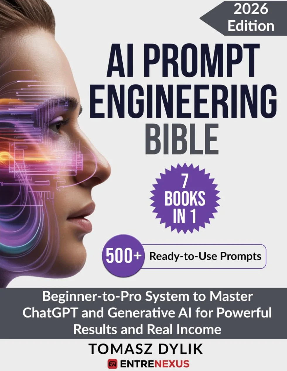 AI Prompt Engineering Bible (7 Books in 1): Beginner-to-Pro System to Master ChatGPT and Generative AI for Powerful Results and Real Income