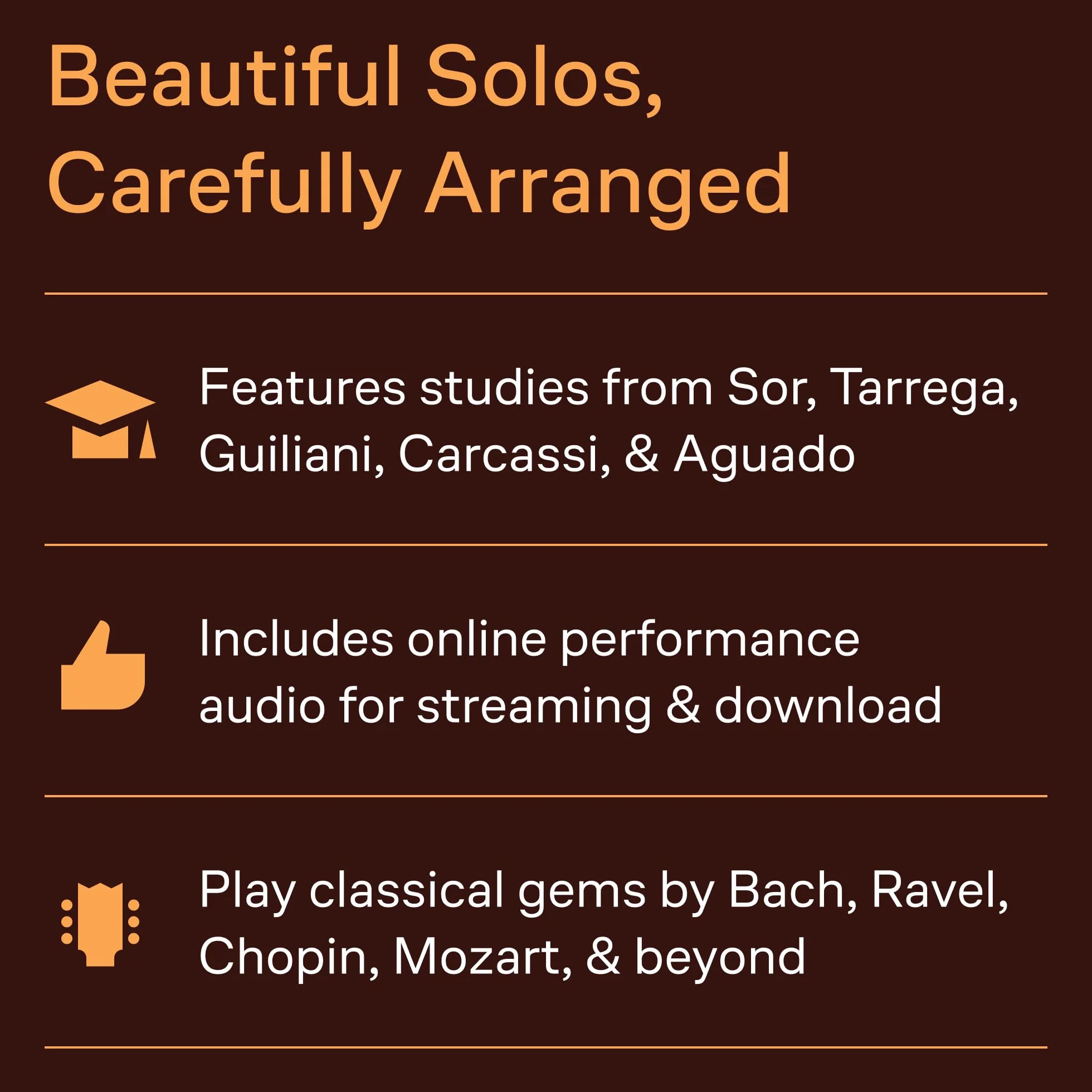 The Classical Guitar Compendium - Classical Masterpieces Arranged for Solo Guitar (Tablature Edition) Book/Online Audio