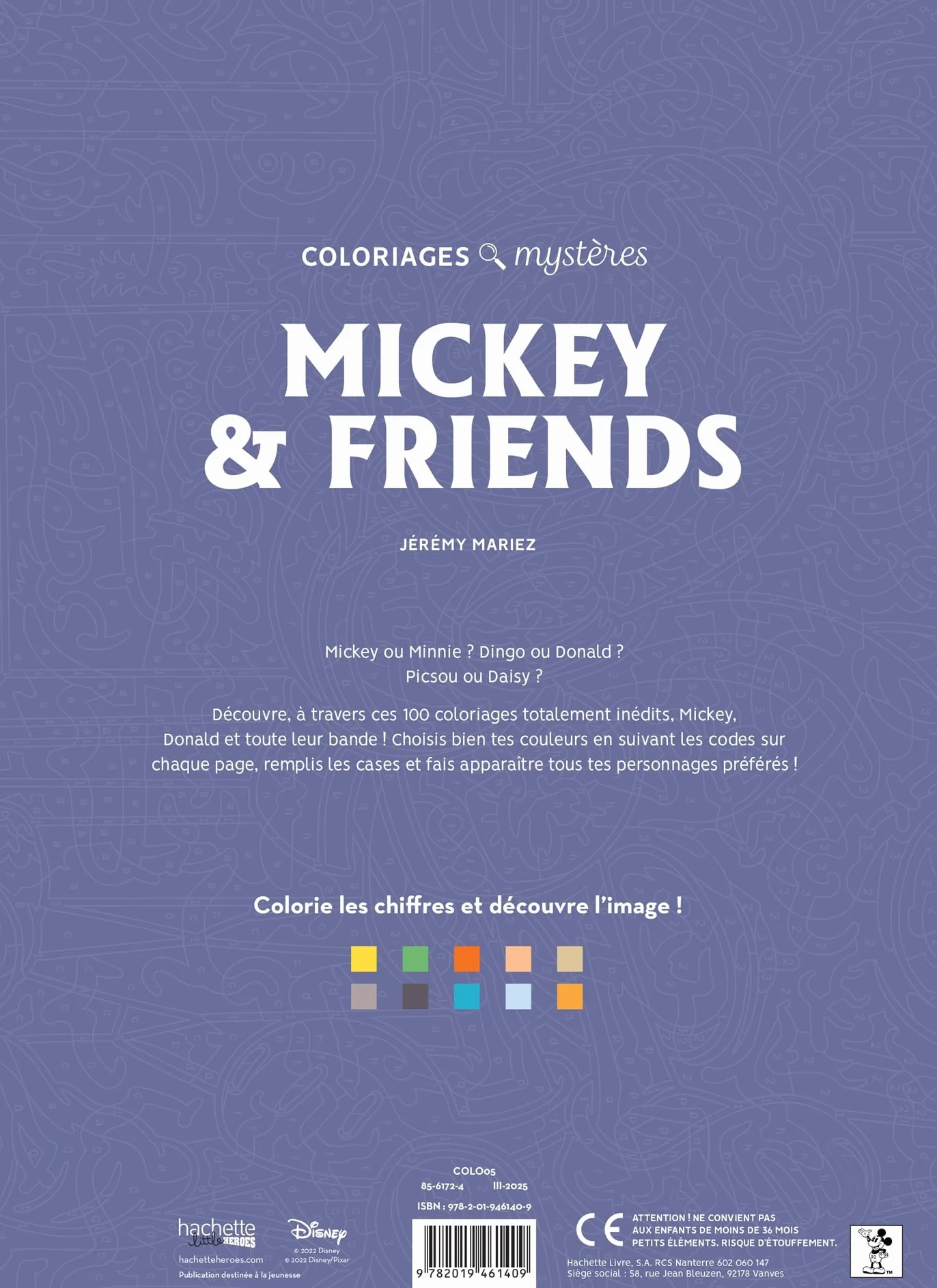 Coloriages mystères Disney - Mickey and friends