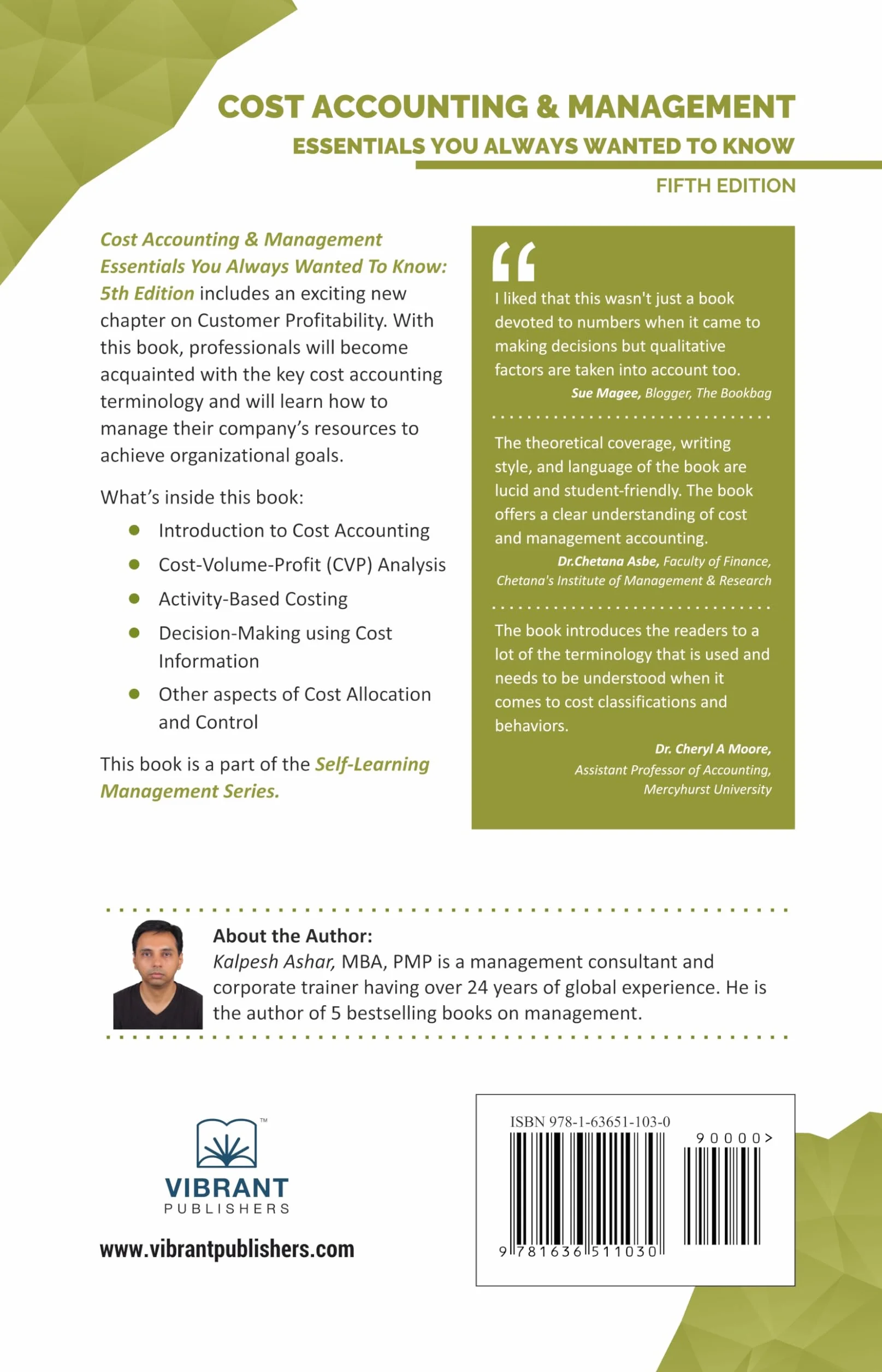 Cost Accounting and Management Essentials You Always Wanted to Know: 5th Edition: Master Cost-Volume-Profit Analysis, Activity-Based Costing, and Managerial Decision-Making