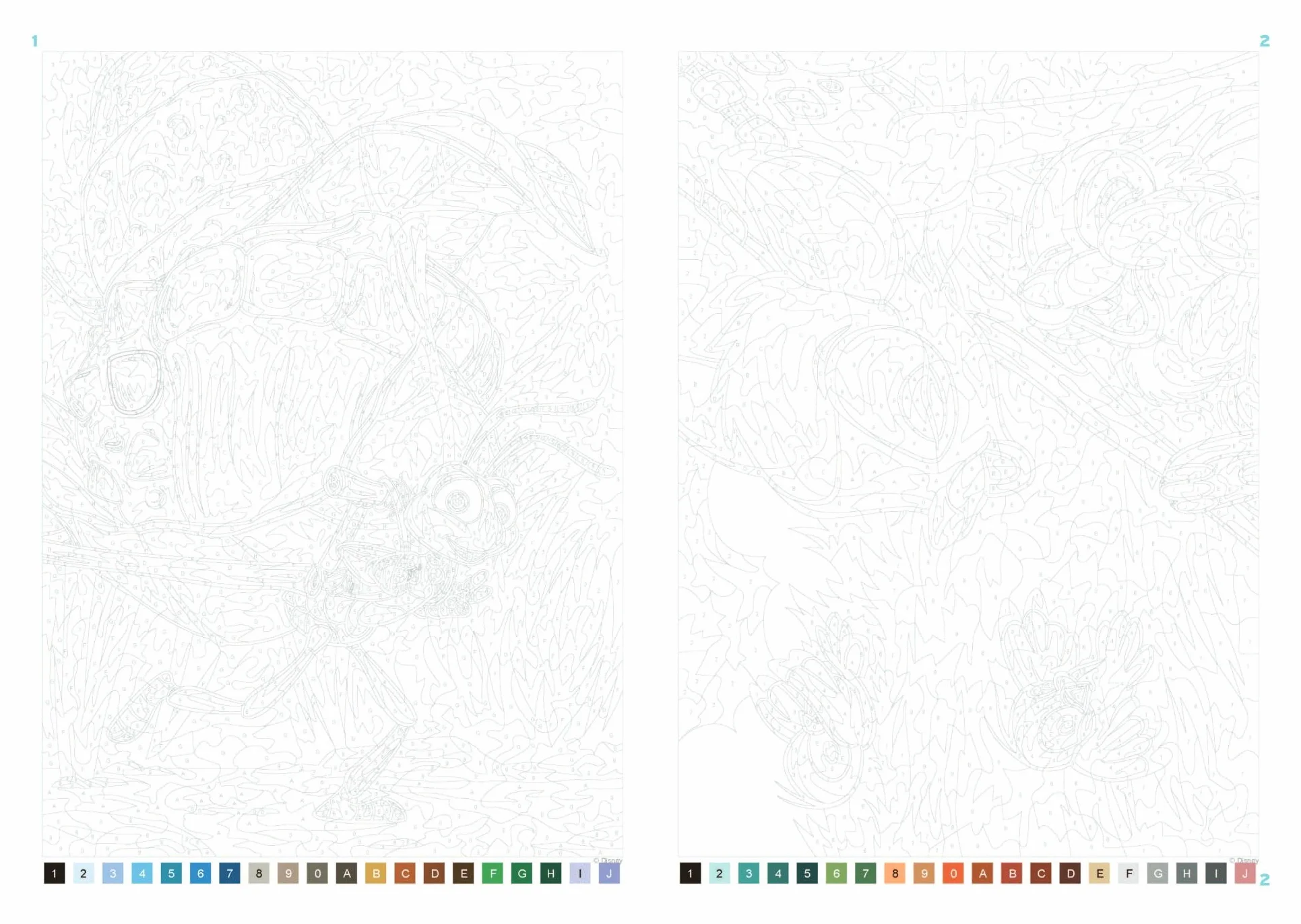 Coloriages mystères Disney Saisons