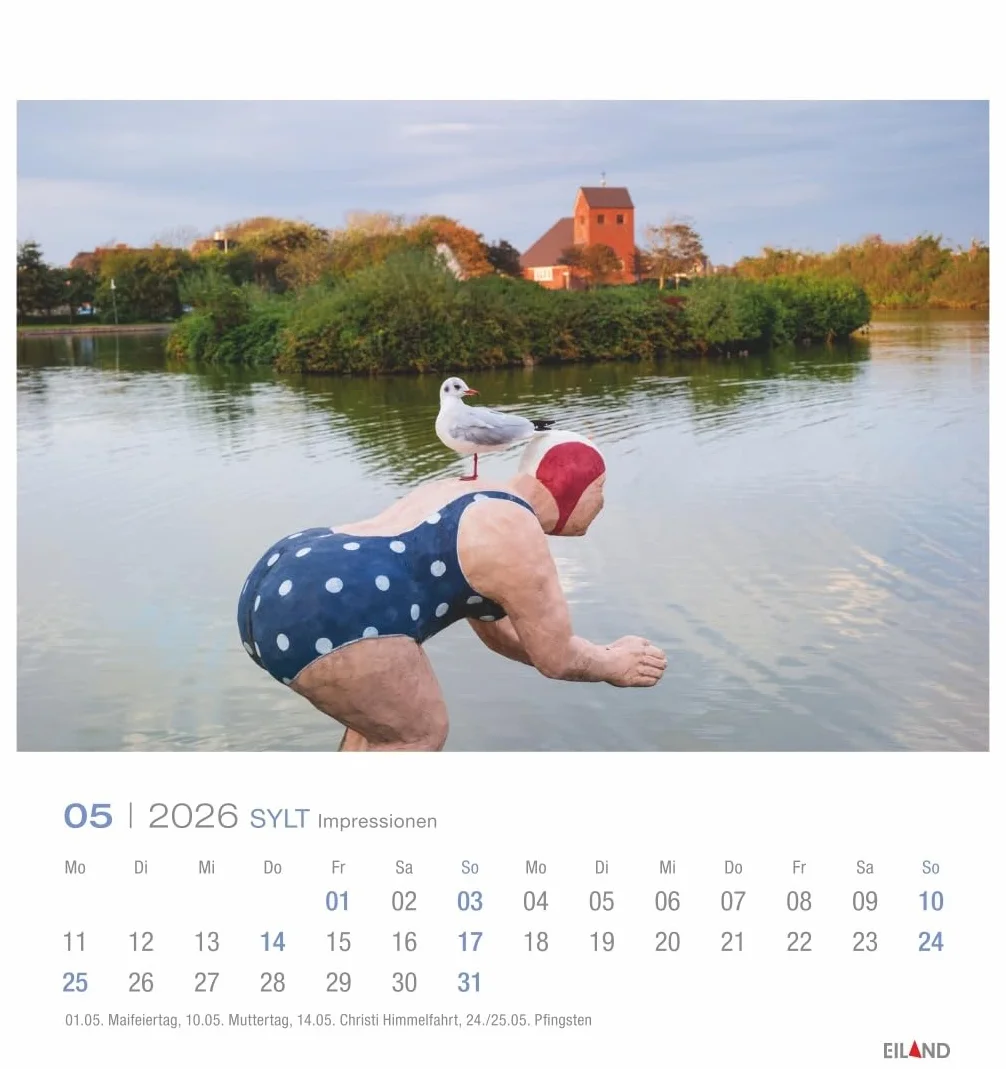 Sylt Impressionen Postkartenkalender 2026: Die schönsten Seiten der Insel, Fotokalender mit monatlichen Postkarten