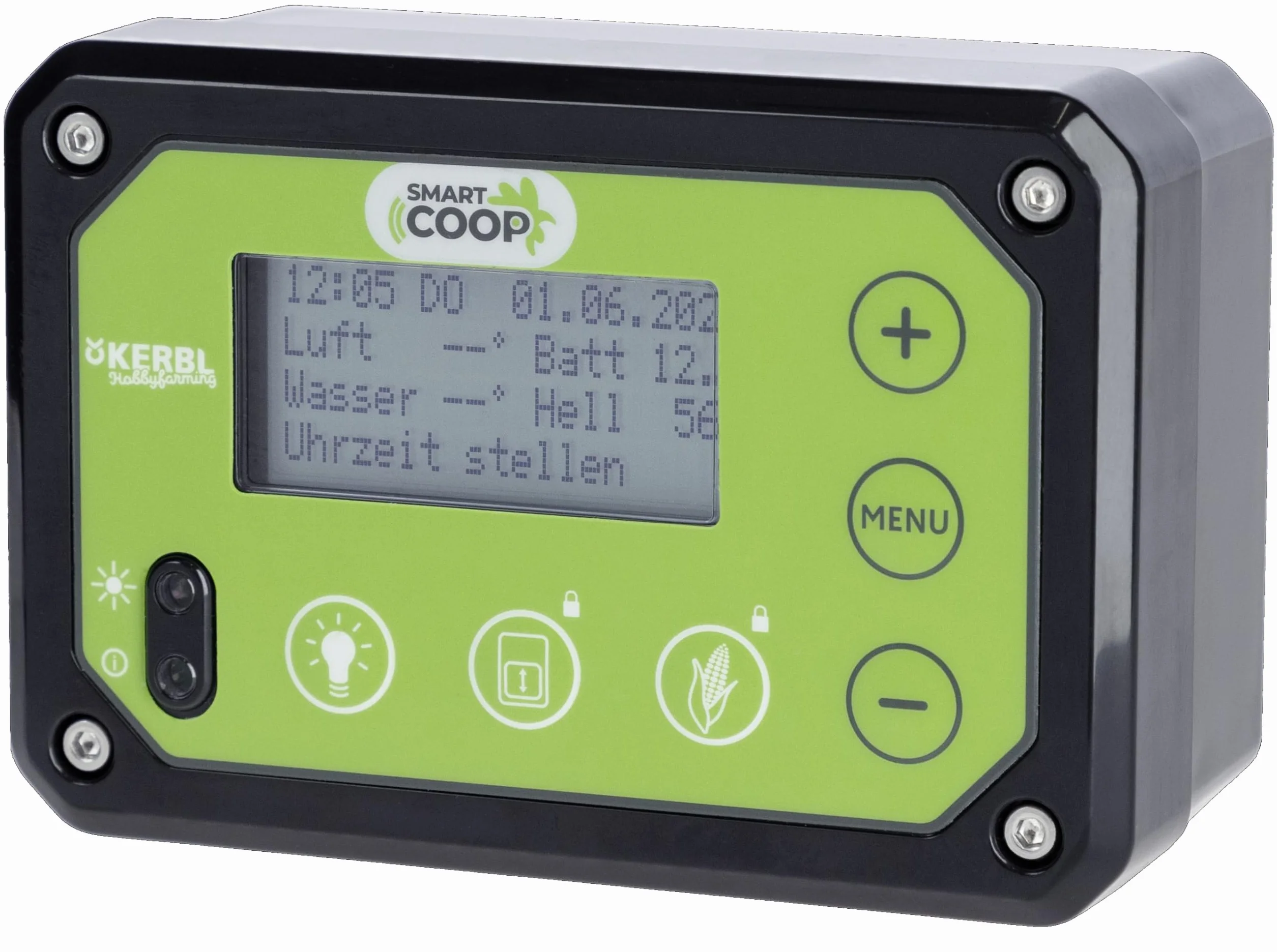 Kerbl Hobbyfarming Smartcoop Sterowanie Klapką dla Kurczaków, Odporne na Uderzenia, Pyłoszczelne
