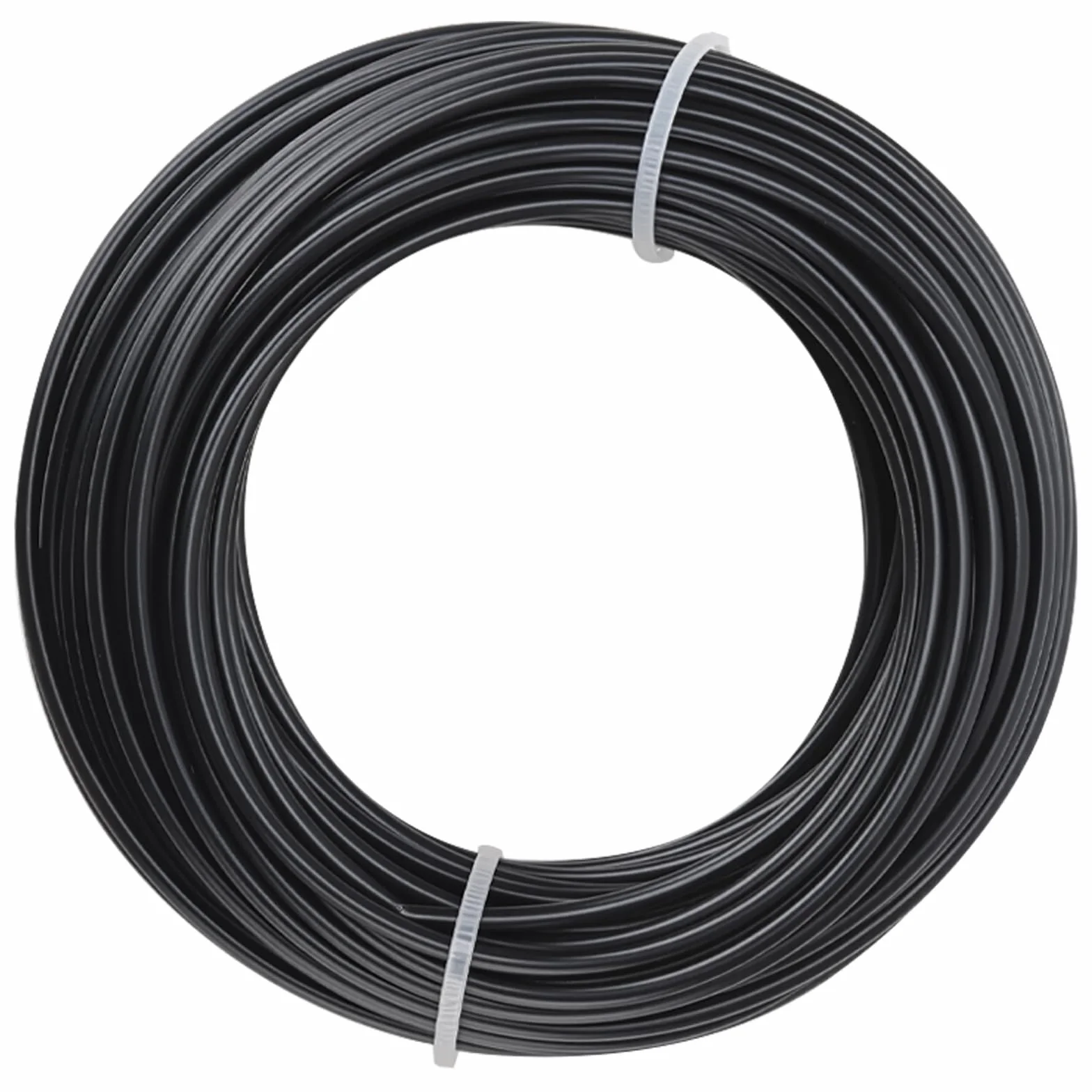 Linka druciana ze stali nierdzewnej 3 mm x 20 m czarna z zaciskami M3 do ogrodzenia
