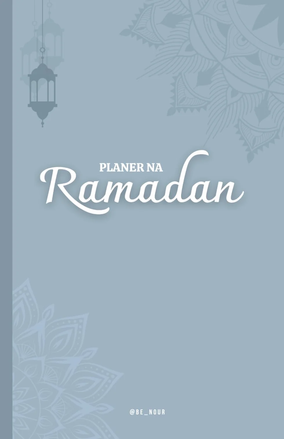 Codzienny planer na Ramadan z doua i wersami na każdy dzień