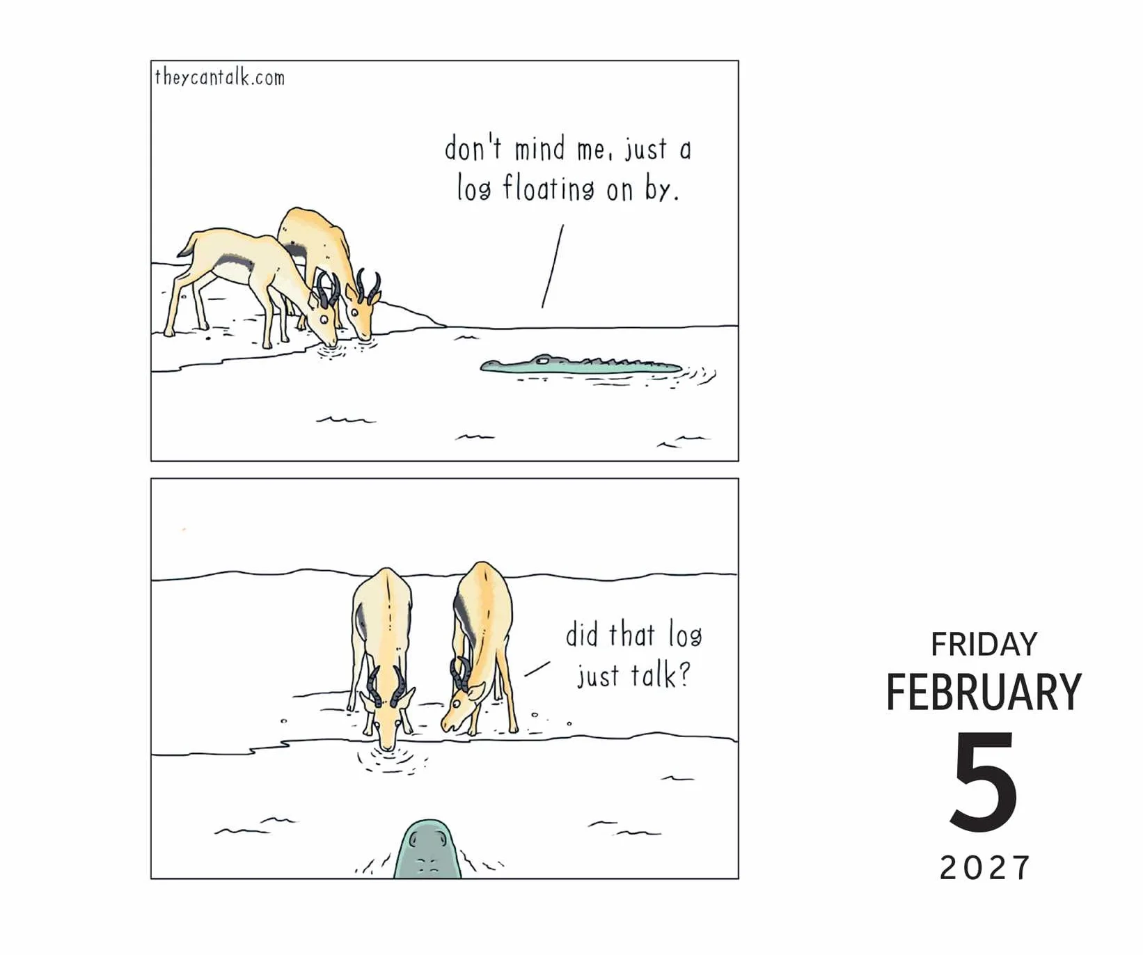 They Can Talk Comics 2027 Day-to-Day Calendar: What's in the Jacket?!