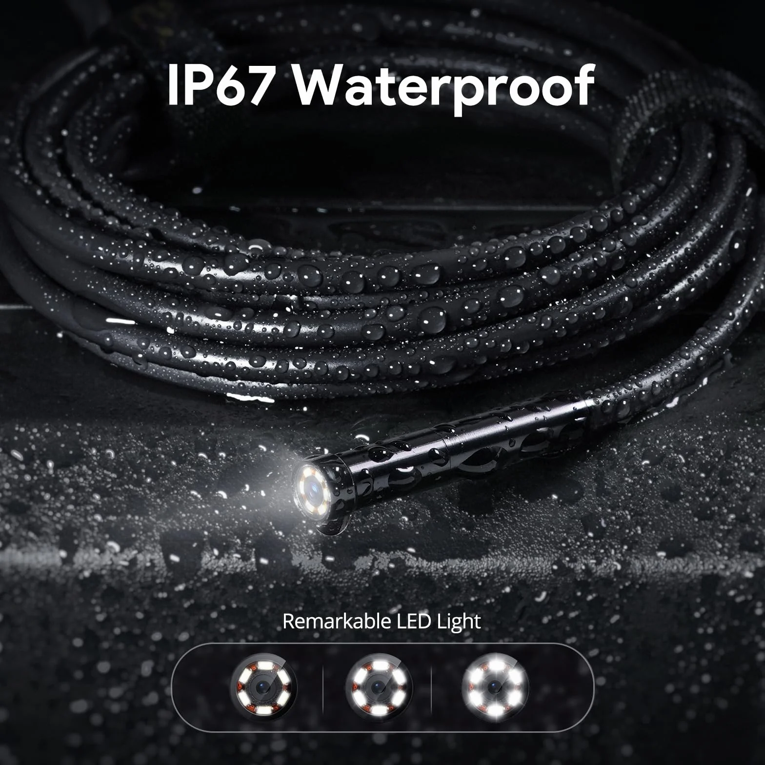 DEPSTECH DS620 kamera endoskopowa 5 cali IPS 8 mm 5 m